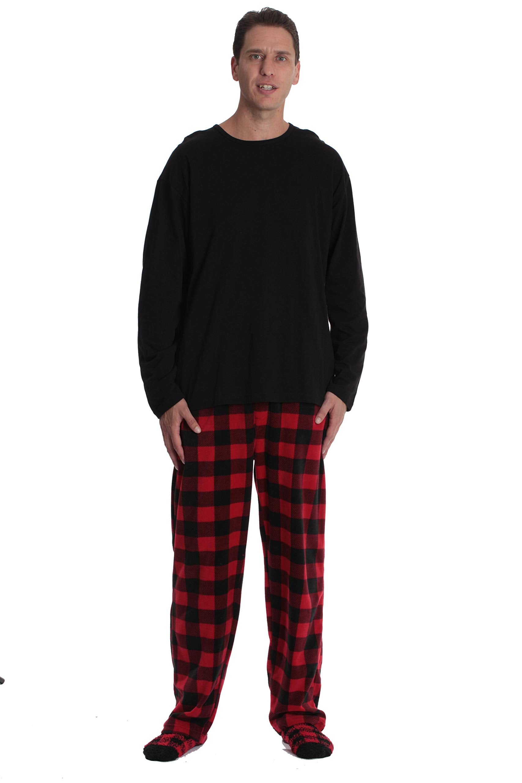 #followme Family Pajamas Microfleece Mens Pajama Set 6752-10195-L