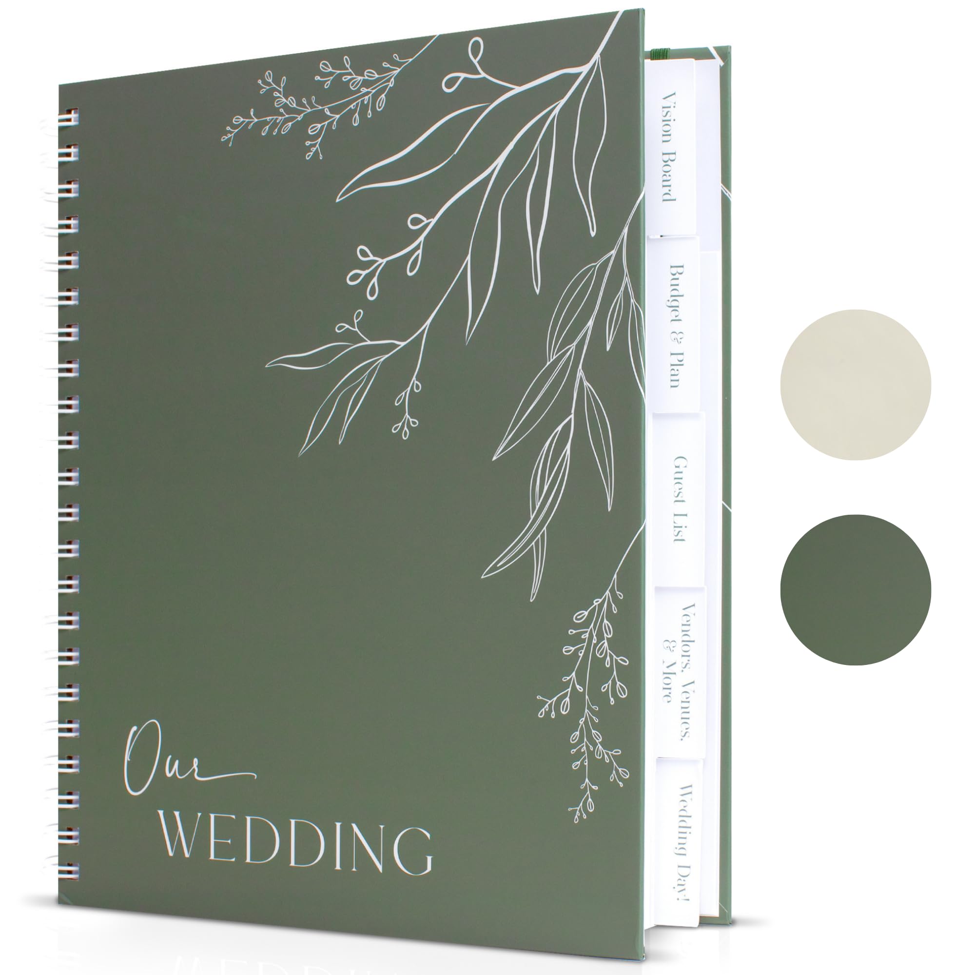 Beautiful Minimalistic Wedding Planner Book and Organizer - Enhance Excitement and Makes Your Countdown Planning Easy - Unique Engagement Gift for Newly Engaged Couples, Future Brides and Grooms