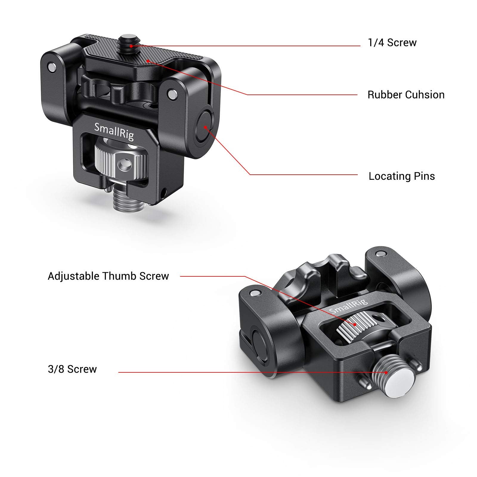 SMALLRIG Monitor Mount EVF Holder Support with Locating Pins for ARRI Standard - 2174