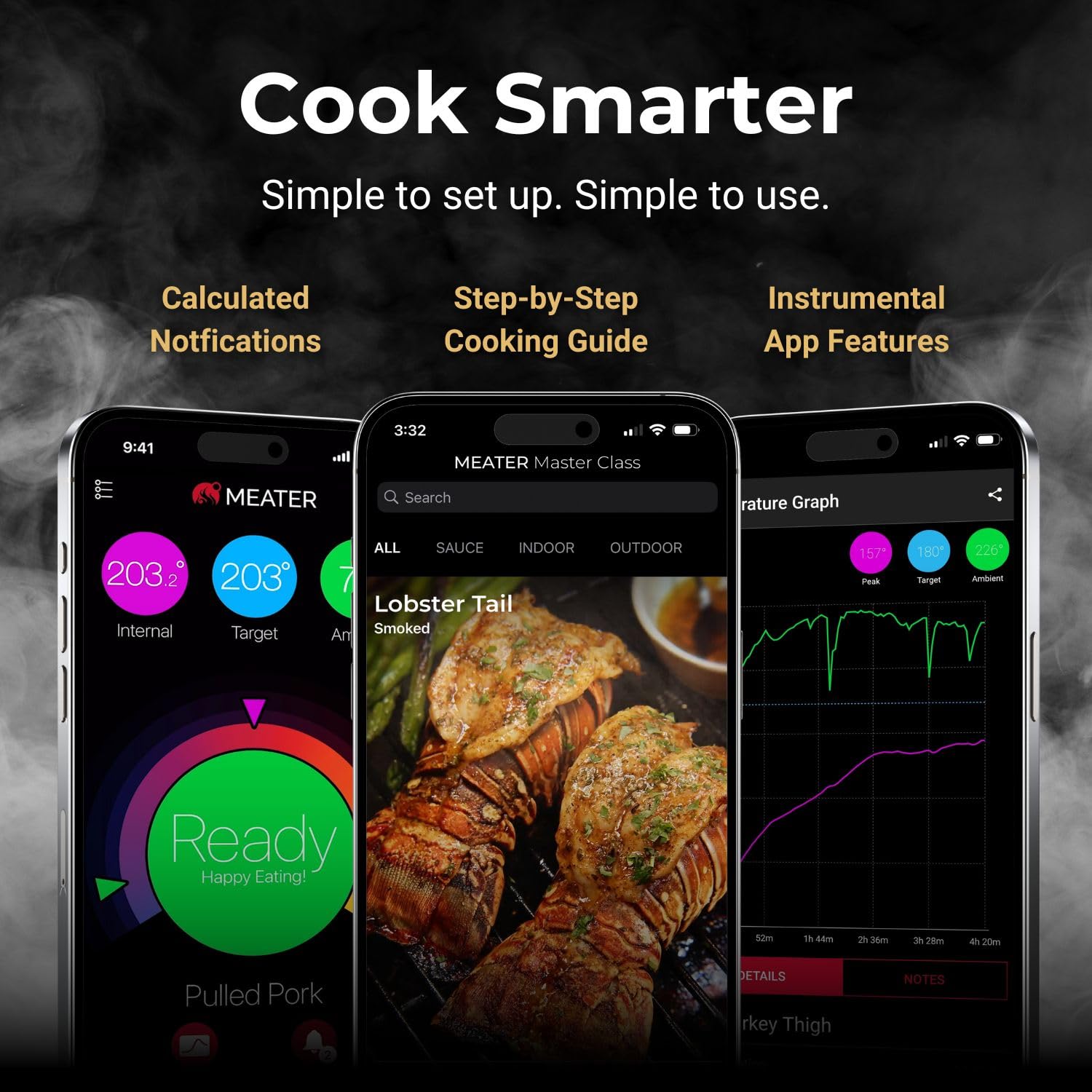 MEATER Block: Wireless Smart Meat Thermometer - 4 Probes, Long Range - for BBQ, Oven, Grill, Kitchen, Smoker, Rotisserie | iOS & Android App | Apple Watch, Alexa Compatible | Dishwasher Safe