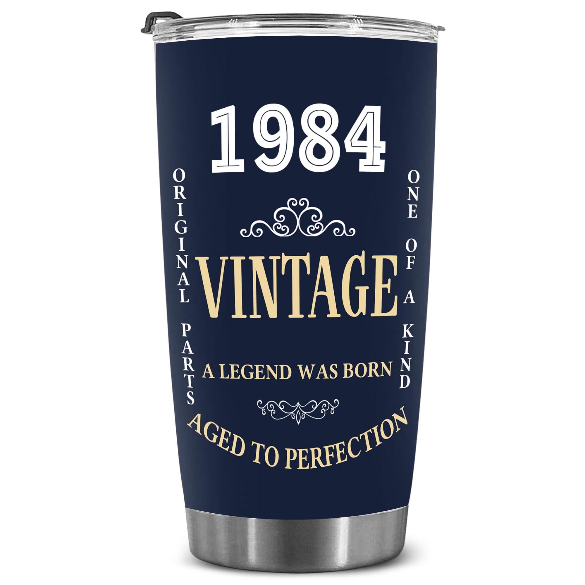 DEKIDOKA 41 Year Old Birthday Gifts for Mom Dad - Vintage Tumbler For Men And Women