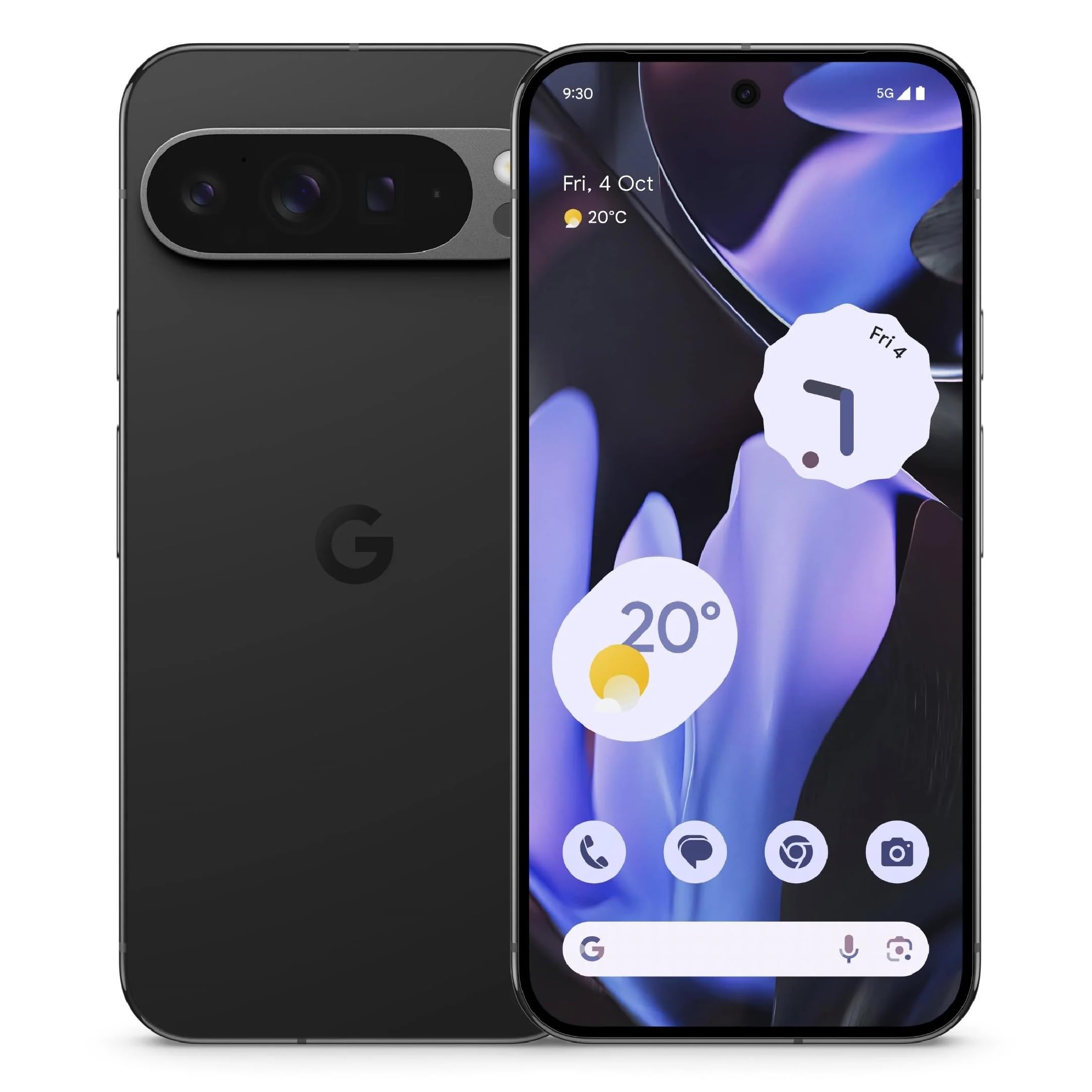 Google Pixel 9 Pro XL 128GB - Factory Unlocked with Gemini, Triple Rear Camera System, 24-Hour Battery, and 6.8" Super Actua Display - Obsidian (International Model, Compatible with All US Carriers)