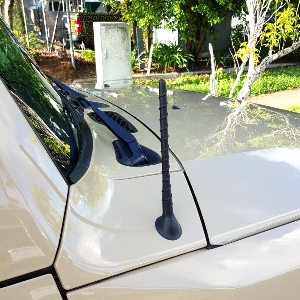VOFONO 7 Inch Antenna Compatible with 2000-2021 Toyota Tundra Tacoma, Spiral Flexible Rubber Antenna Replacement