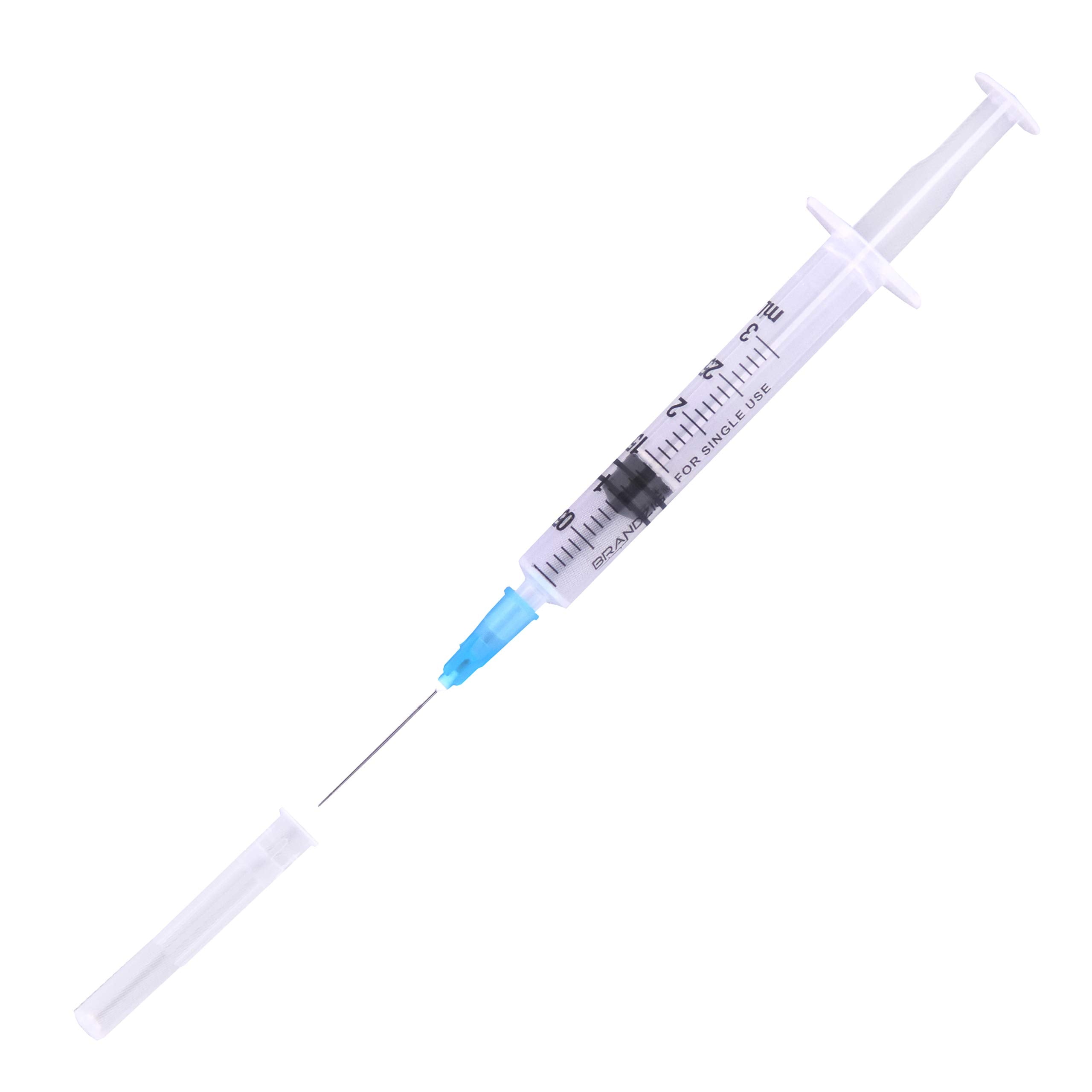 3ml Syringe with Needle - 23G, 1" Needle 50-Pack