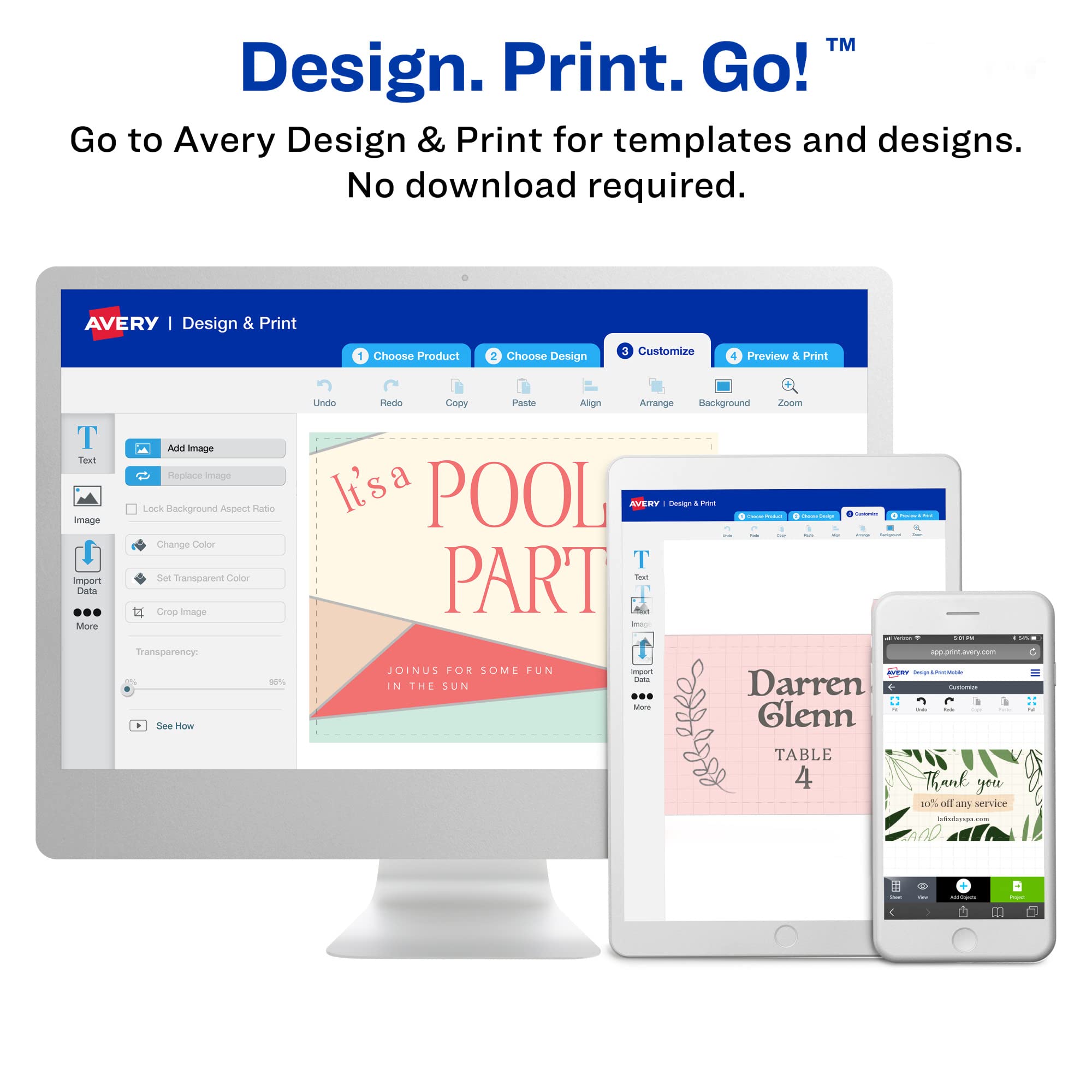 Avery Printable Tri-Fold Brochures with Mailing Seals, 8.5" x 11", Matte White, 100 Blank Brochure Paper for Inkjet Printers (08324)