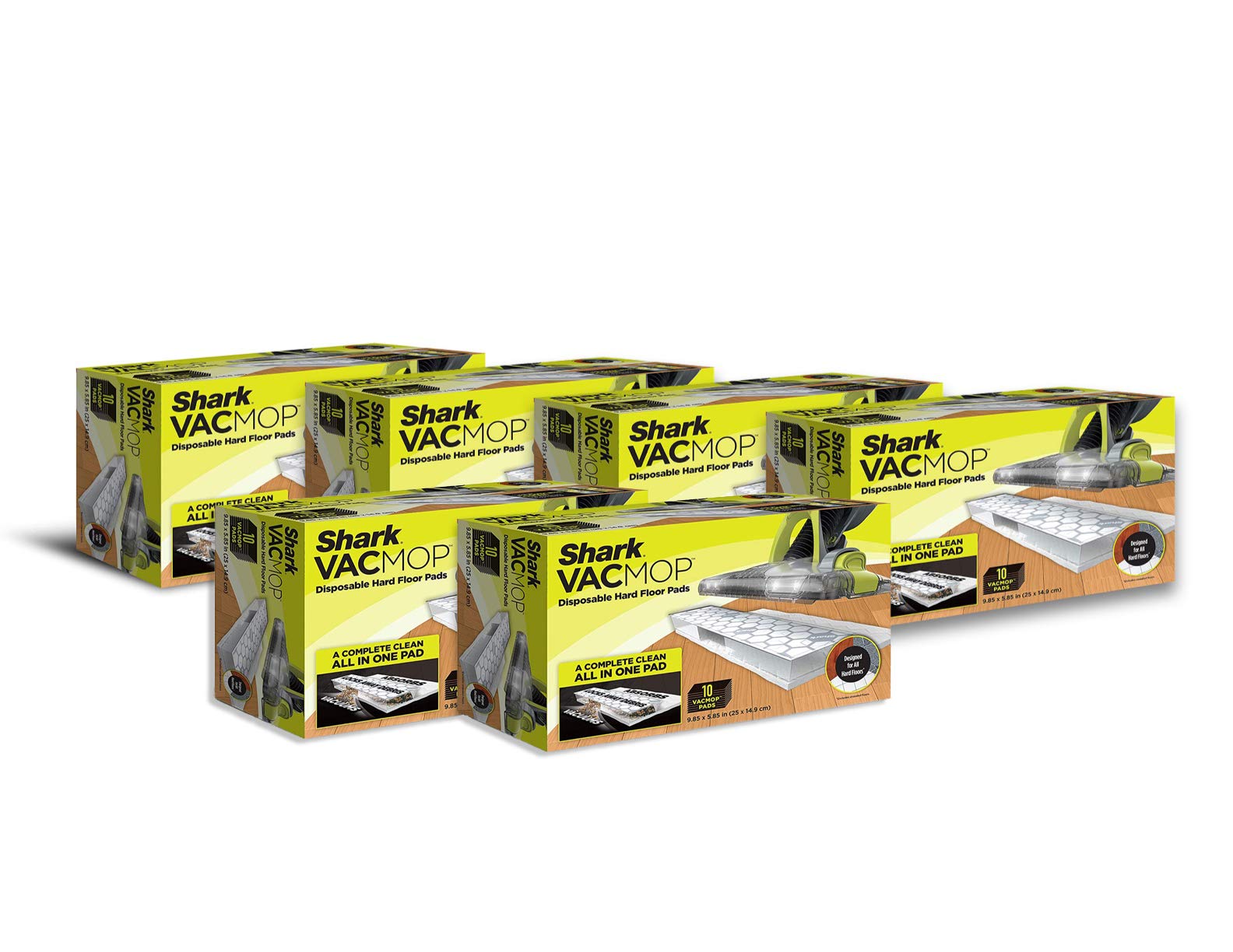 Shark VACMOP Disposable Hard Floor Vacuum and Mop Pad Refills, Absorbent & Durable Mop Pad Refills, Easy-to-Use for Floors (60 ct.)