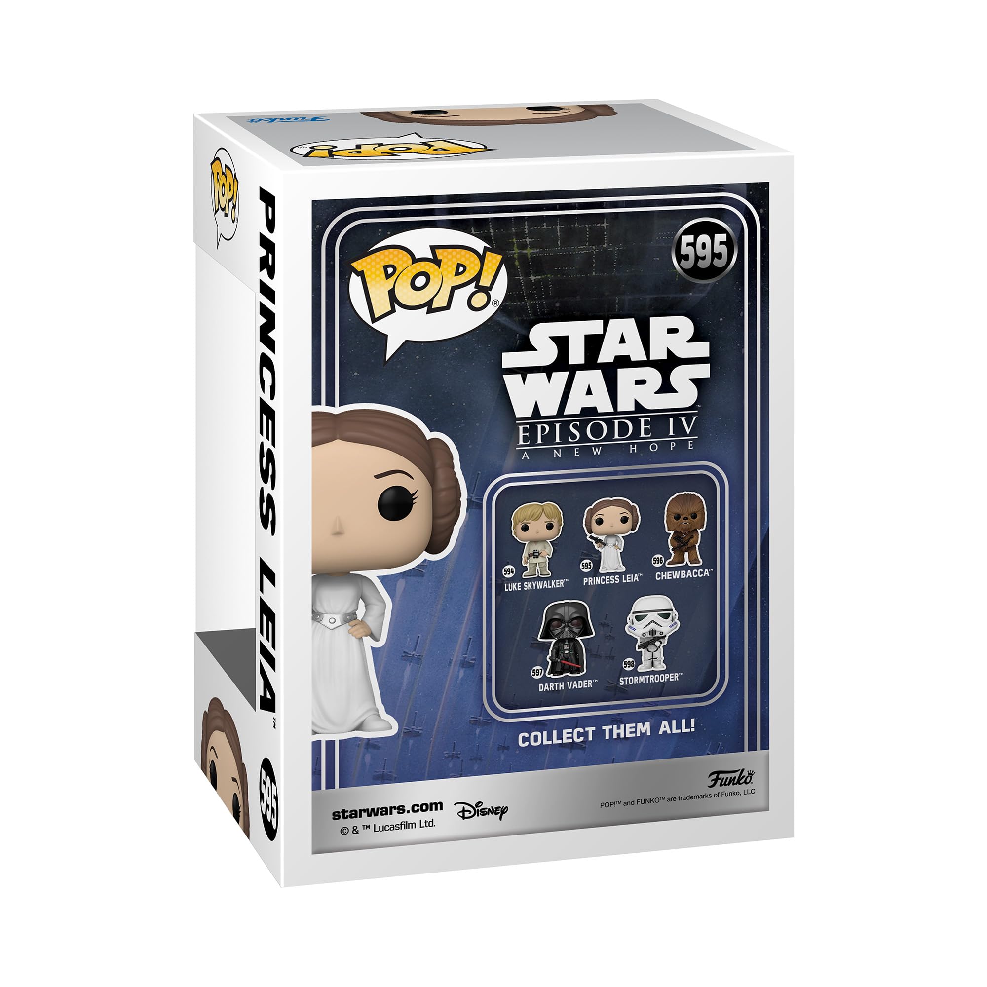 Funko Pop Star Wars: Star Wars New Classics - Princess Leia - Collectable Vinyl Figure - Gift Idea - Official Merchandise - Toys for Kids & Adults - Sci-Fi Fans - Model Figure for Collectors