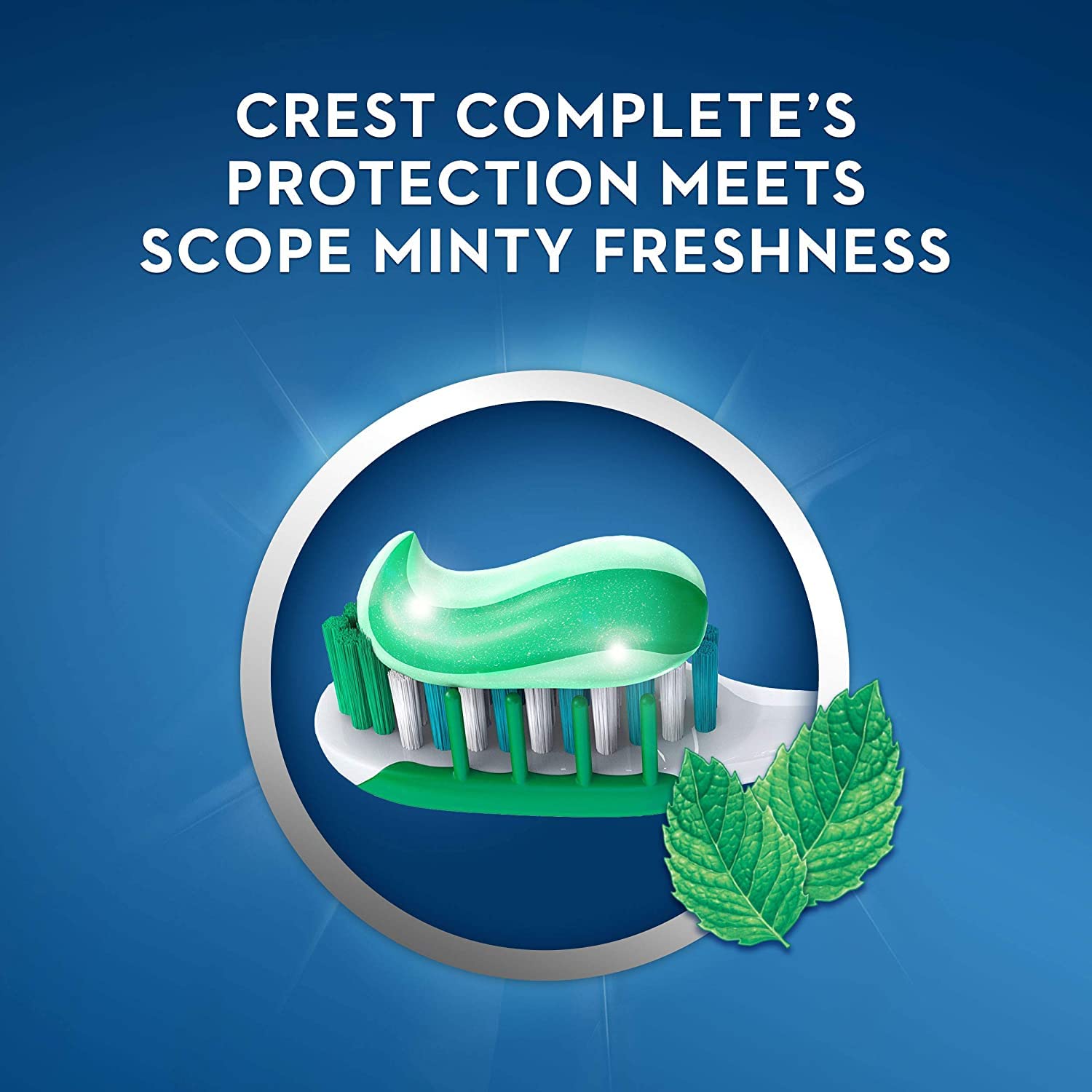 Crest + Scope Whitening Toothpaste - Pack of 3, 5.4 Oz Tubes - Anticavity Fluoride Toothpaste, Fresh Breath, Kills Germs - Tartar Protection, Enamel Protection - Minty Fresh Flavor