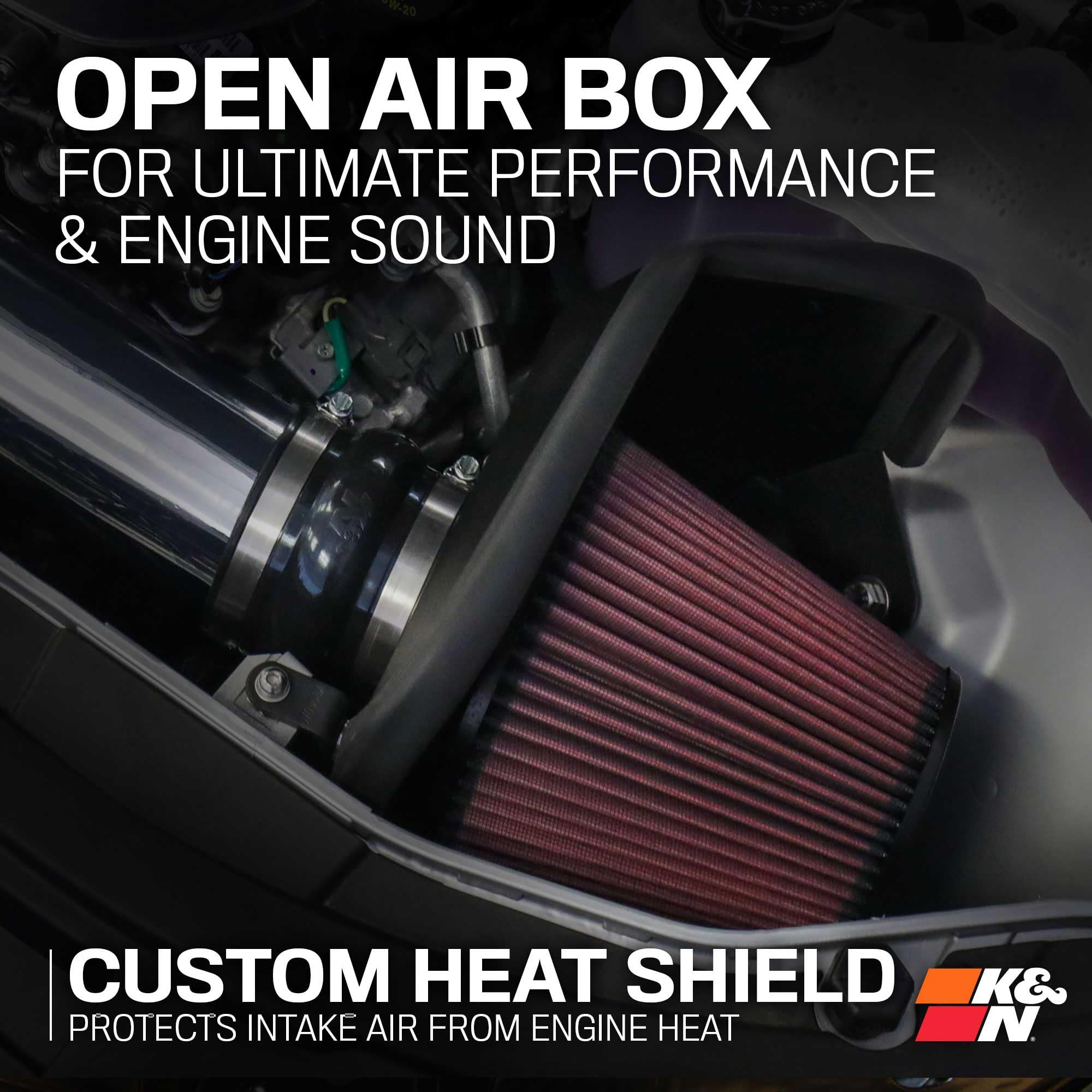 K&N Cold Air Intake Kit: Increase Acceleration & Engine Growl, Guaranteed to Increase Horsepower up to 7HP: Compatible with 3.6L, V6, 2011-2019 Dodge/Chrysler (Challenger, Charger, 300, C), 69-2544TP