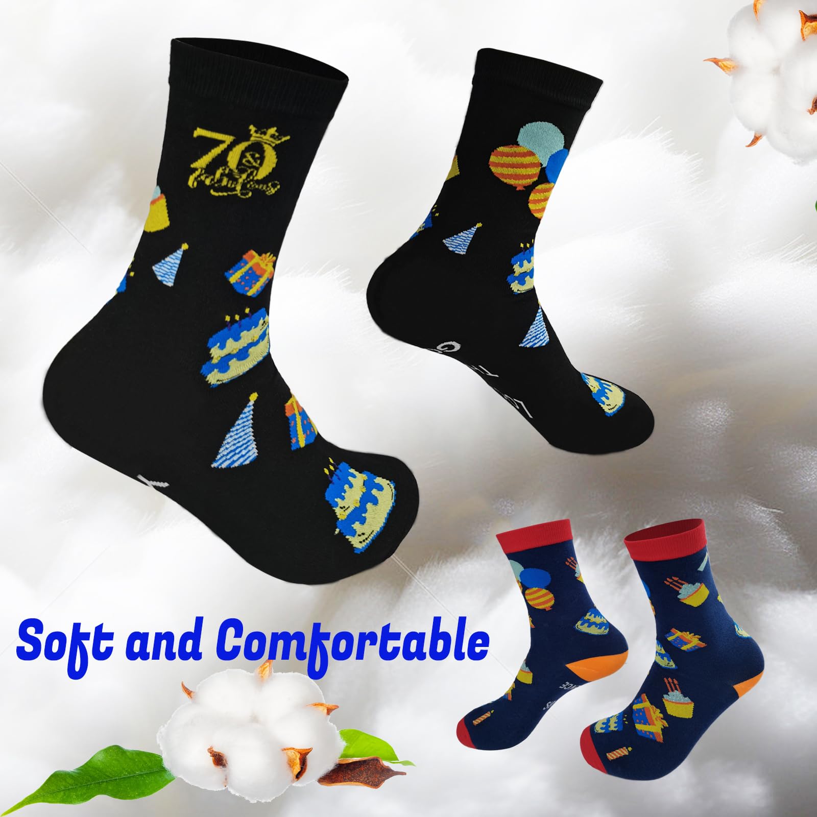 70th Birthday Gifts for Men Women, Funny 70 Year Old Socks for Dad Mom Papa Mama Husband Wife Grandpa, Unique Fun Novelty Retired 70th Anniversary Ideas for Elderly Senior Christmas