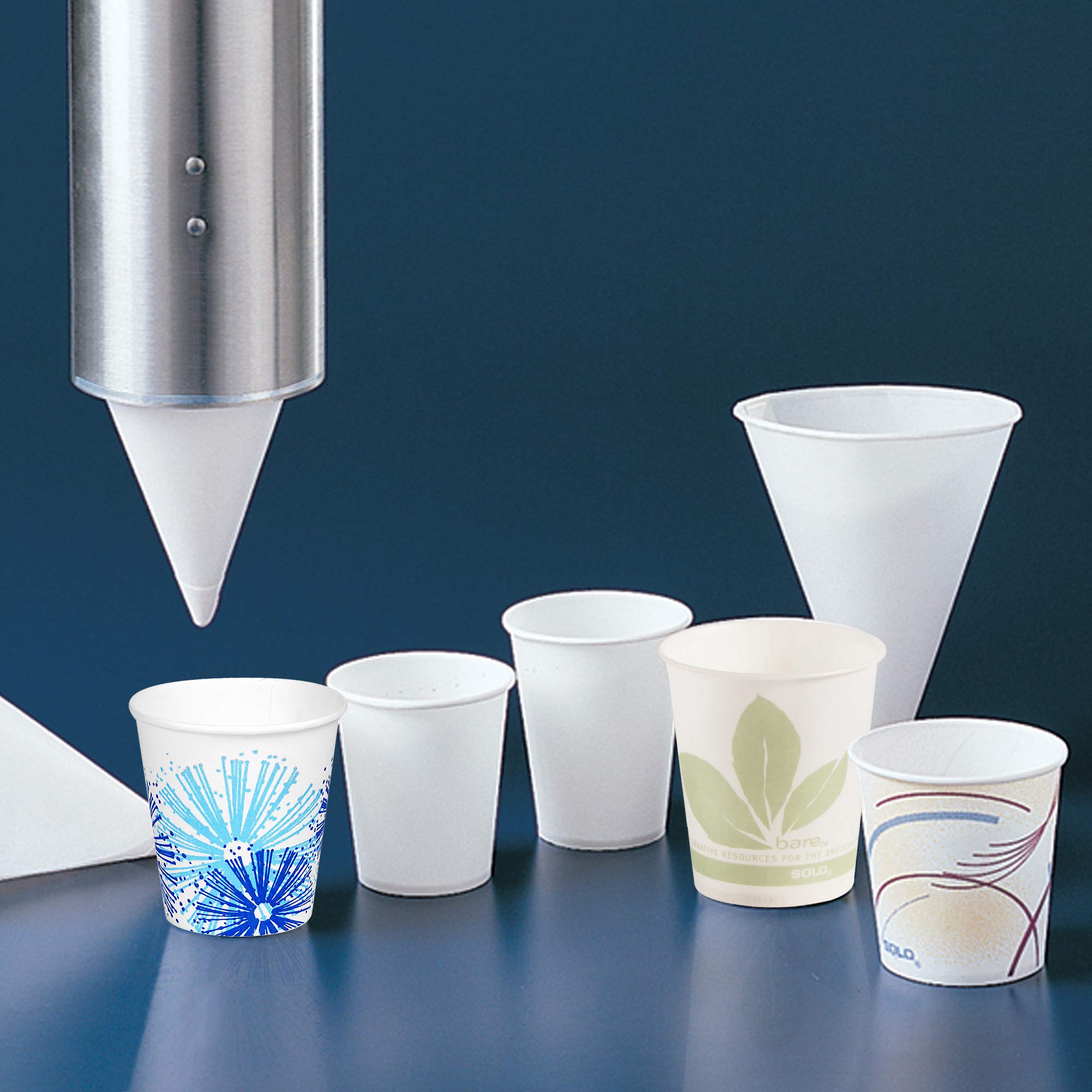Solo 44-2050 3 oz White Treated Paper Cup (Case of 5000)