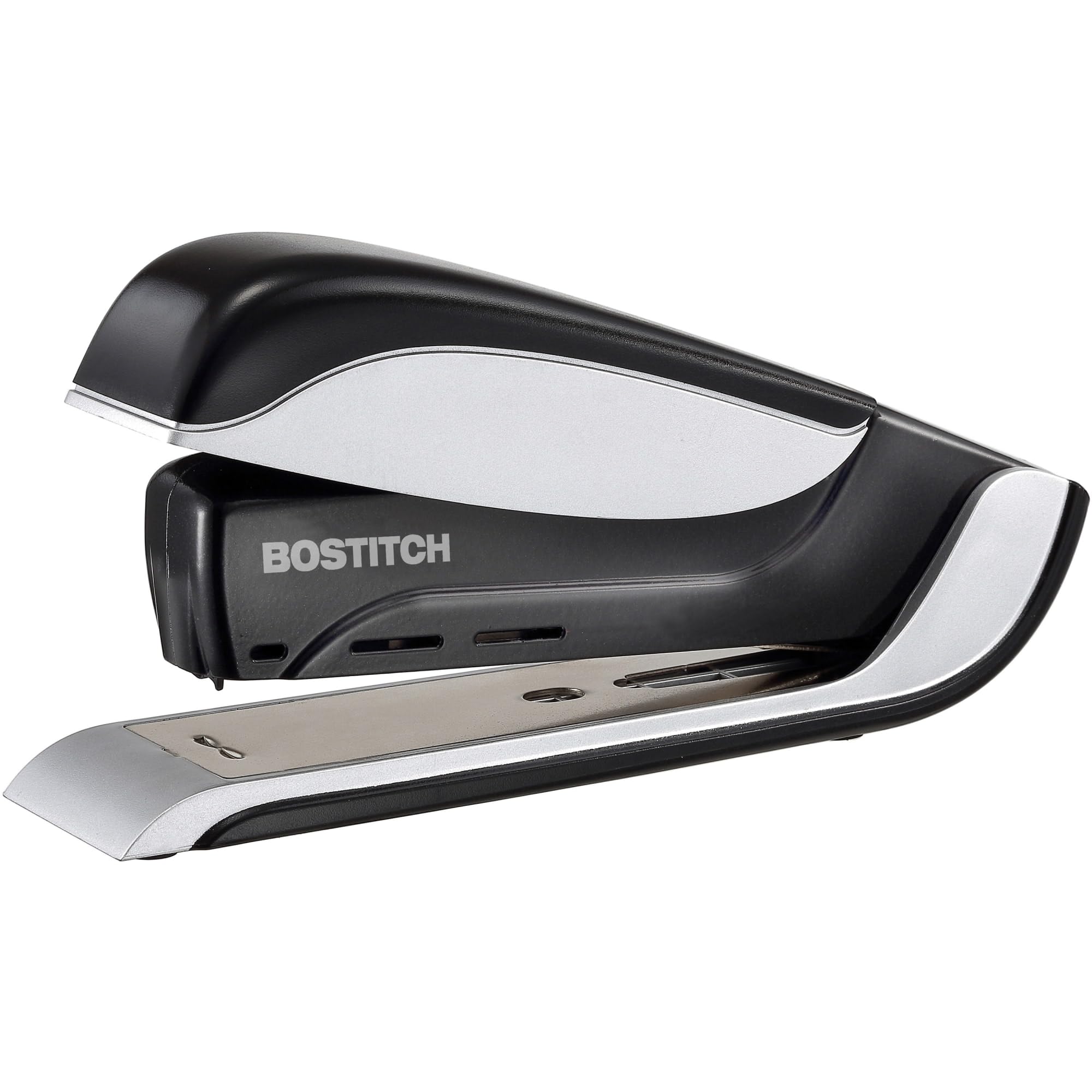 Bostitch Office Premium Spring-Powered Desktop Stapler- One Finger, No Effort - Black/Gray (1140)