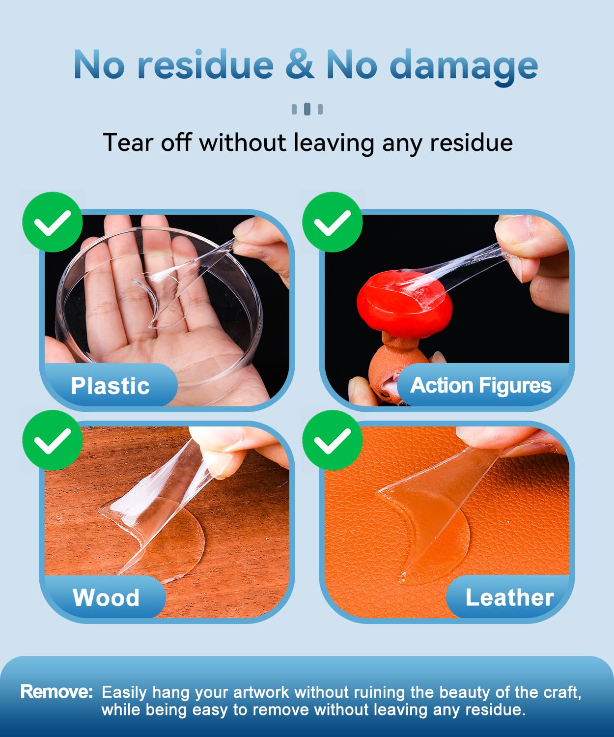 PHIXBEAR 30 Pack Super Sticky Adhesive, Clear Invisible Adhesive Replacement for Pop Socket Base, 1.4 Inch Non-Damaging Double Sided Tapes for Phone Collapsible Grip & Stand Back