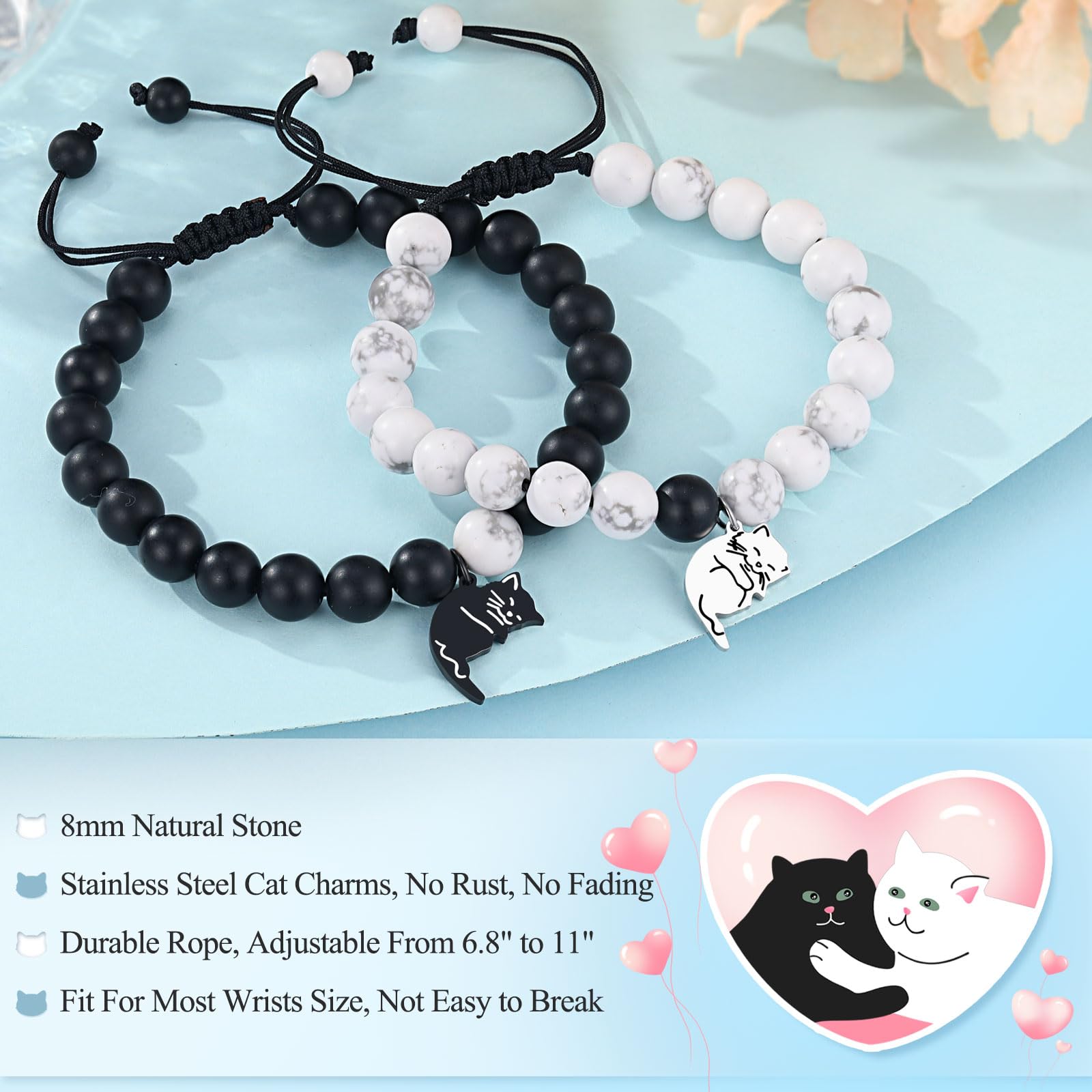 UNGENT THEM Gifts for Girlfriend, Christmas Anniversary Birthday Romantic I Love You Valentines Day Gifts for Her Girlfriends Bracelet