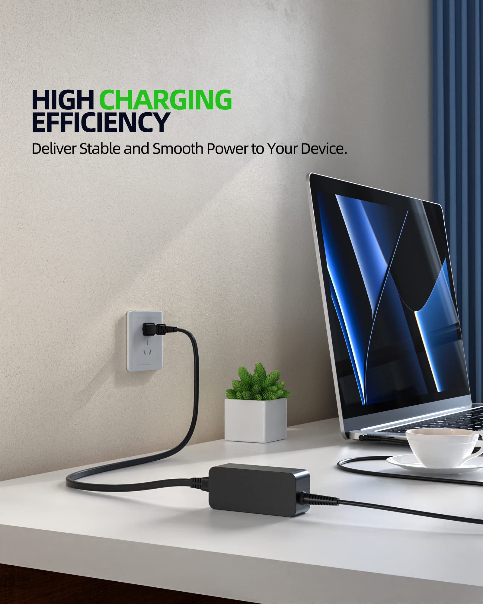 UL Listed 45W AC Adapter Charger Fit for HP 17-byxxx 17-akxxx 17-anxxx 17-bsxxx 17-caxxx 17-cpxxx 17-cnxxx 17-GXXX 17-pxxx 17-yxxx 17-x0xxx 17-x1xxx Laptop Power Supply Cord 19.5V 2.31A
