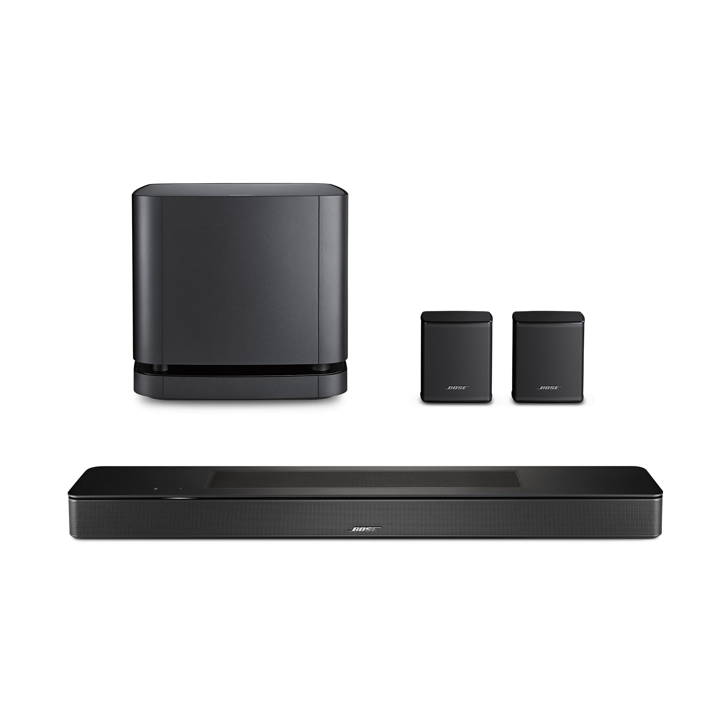 Bose New Smart Dolby Atmos Soundbar, Bluetooth Soundbar Speaker with Voice Control and Amazon Alexa Built-in, Works with Google Assistant Capabilities, Black