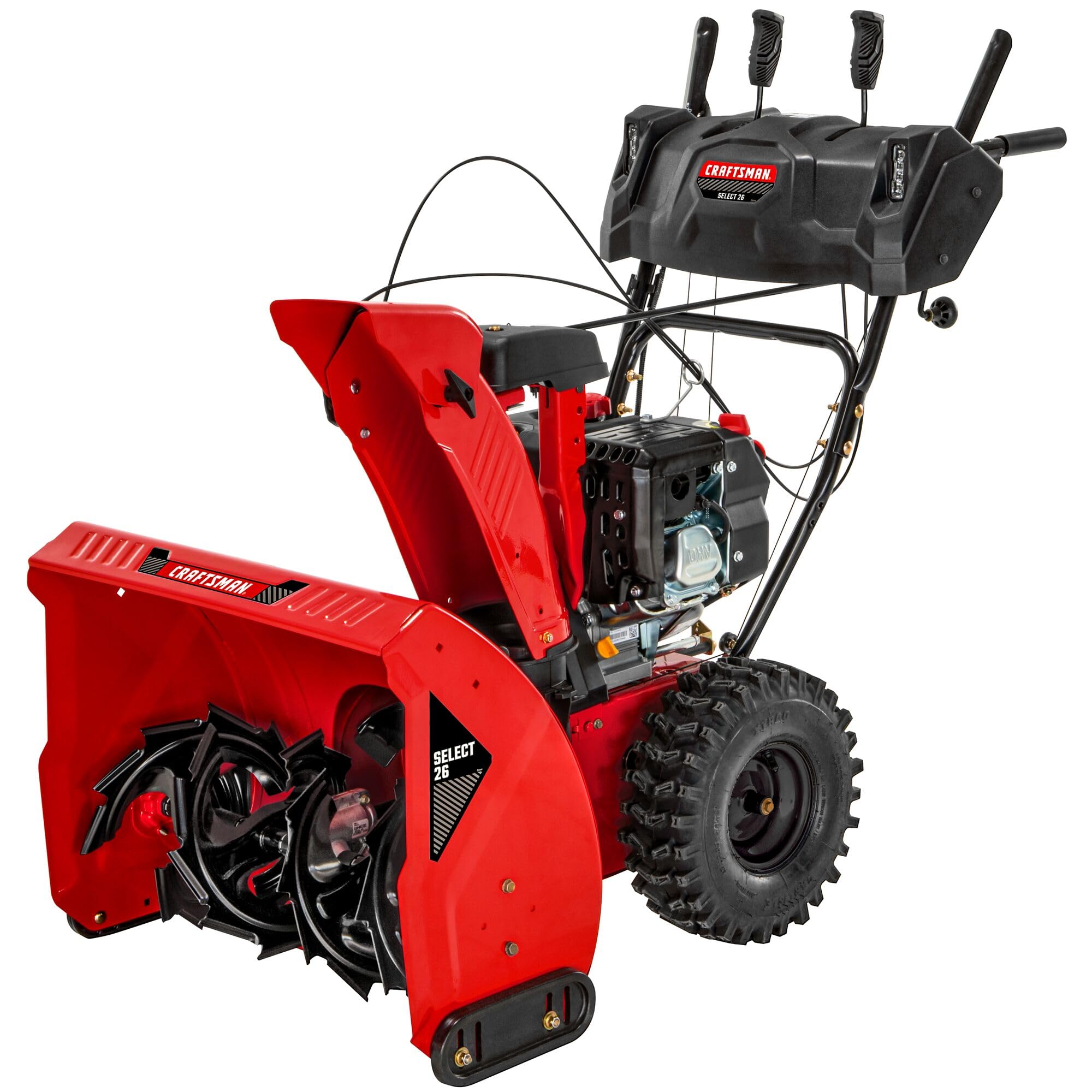 CRAFTSMAN Select 26" Two-Stage Self Propelled Snow Blower with Push-Button Start, Gas Powered, 243cc 4-Cycle OHV Engine (31AM6C2FB93)