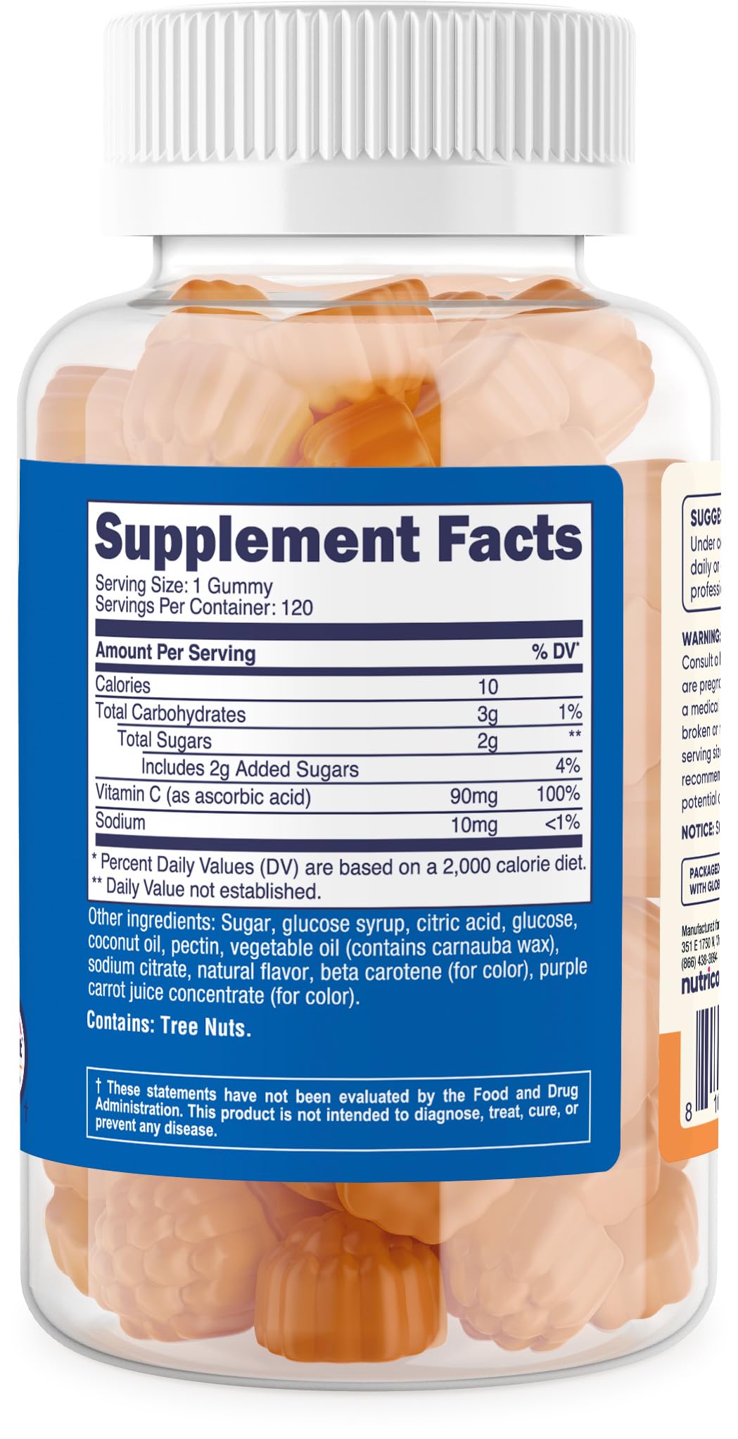 Nutricost Kids Vitamin C Gummies (90mg), 120 Gummies - Natural Flavors, Natural Colors, Gluten Free, No Corn Syrup