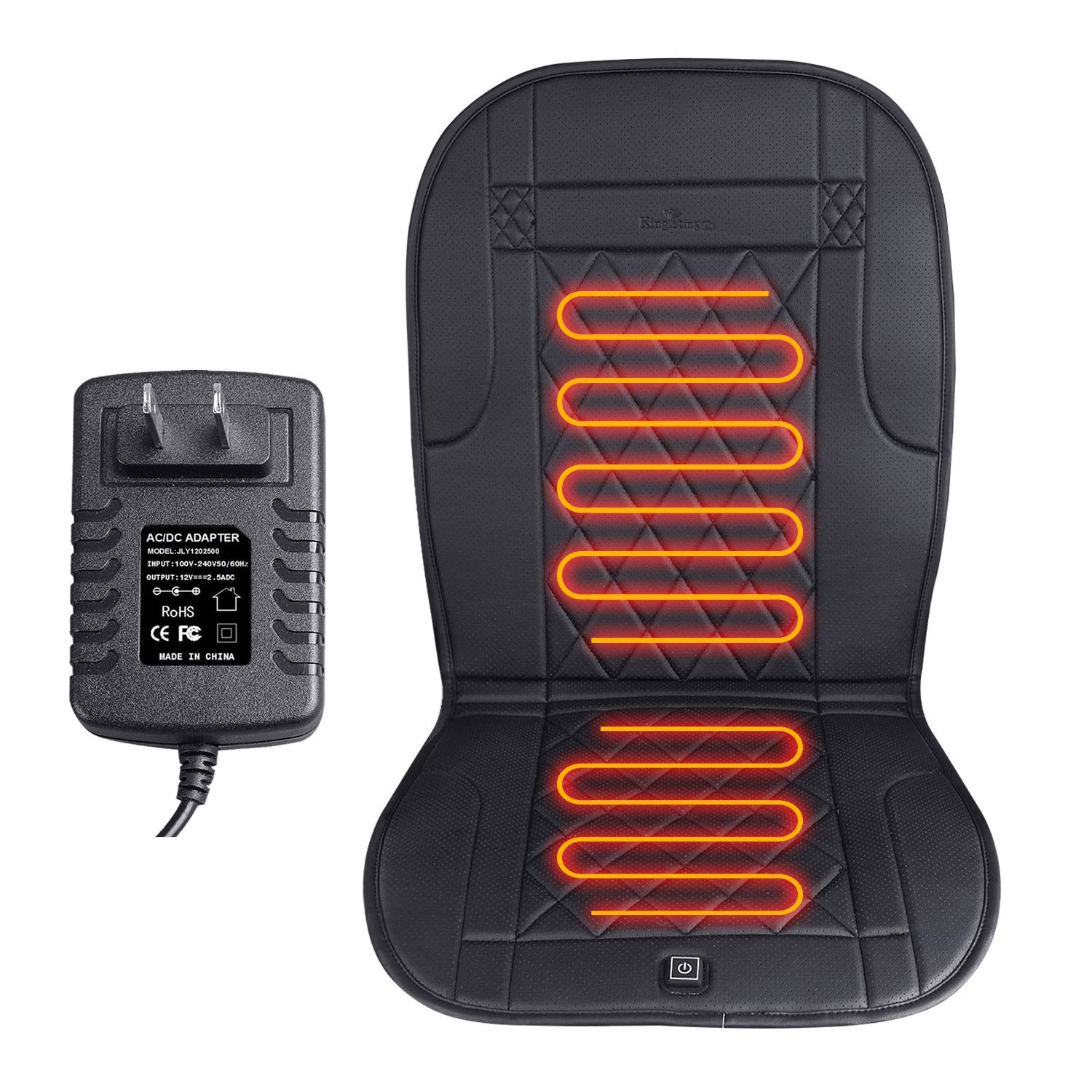 KINGLETING Heated Seat Cushion with Pressure-Sensitive,Heated Seat Cover for Home, Office and More