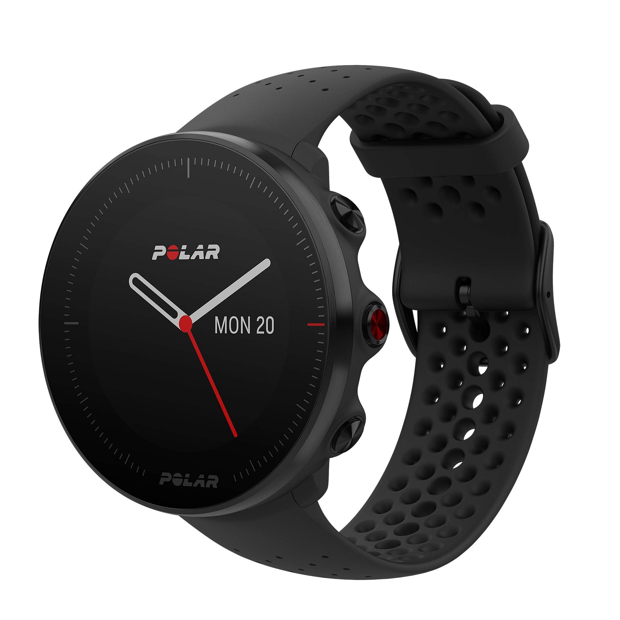 POLAR Vantage M –Advanced Running & Multisport Watch with GPS and Wrist-Based Heart Rate (Lightweight Design & Latest Technology), Black, M-L