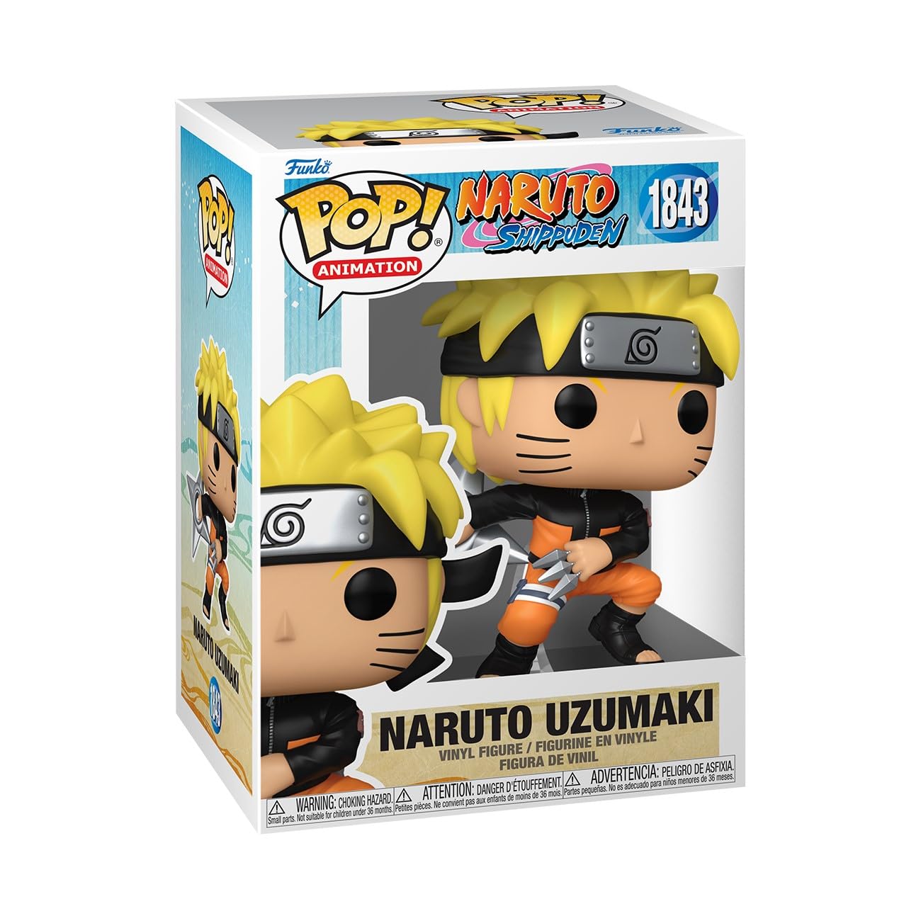 Funko POP Animation: Naruto Shippuden - Naruto - (Shrkn) - 1/6 Odds for Rare Chase Variant - Metallic - Collectable Vinyl Figure - Gift Idea - Official Merchandise - for Kids & Adults