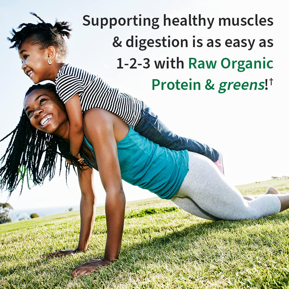 Garden of Life Raw Organic Protein & Greens - Chocolate - Vegan Protein Powder for Women and Men, Plant Protein, Pea Protein, Greens & Probiotics - Dairy Free, Gluten Free Low Carb Shake, 20 Servings