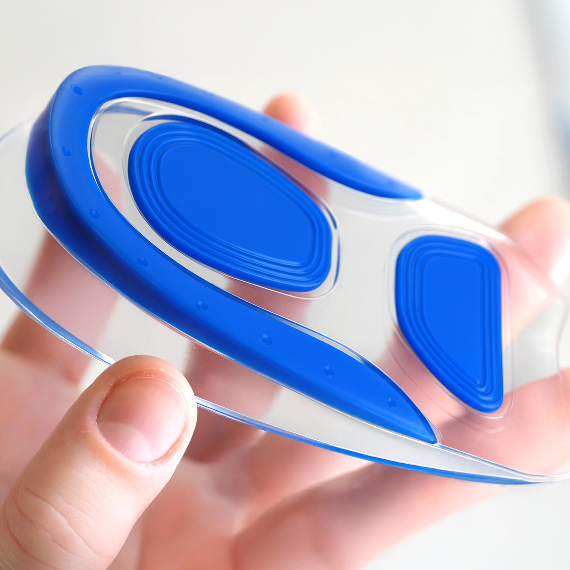 Advanced Heel Cups for Heel Pain Relief - Walk & Stand All Day in Comfort from Plantar Fasciitis, Achilles Tendonitis & Heel Spurs, Upgraded Gel Heel Inserts 2-Pack for Men & Women, Homergy