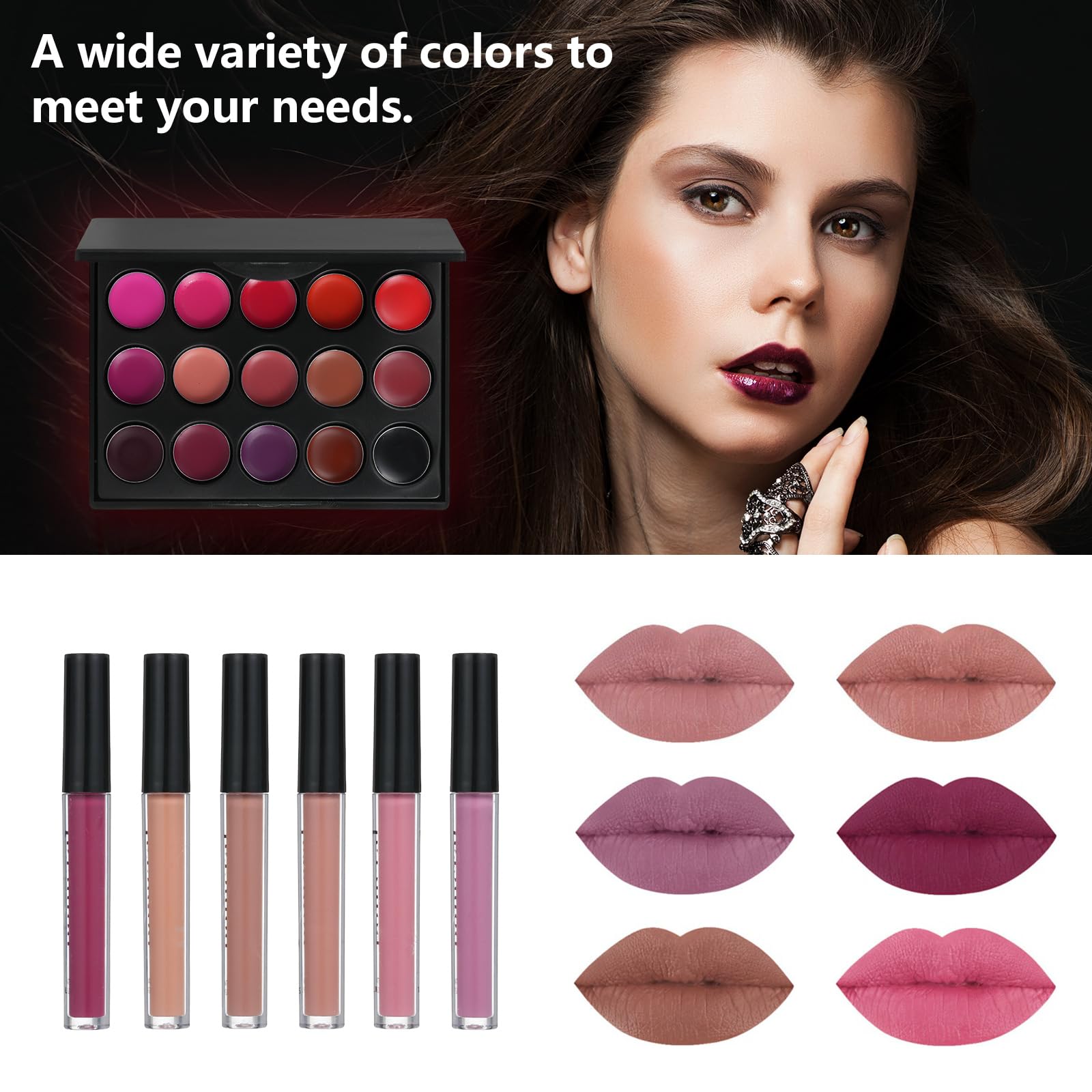 All In One Makeup Kit For Girls Gift, Makeup Kit For Women Full Kit Includes Sponge Eyeshadow Liquid Lipstick Concealer Eyeliner Eyebrow Makeup Bag