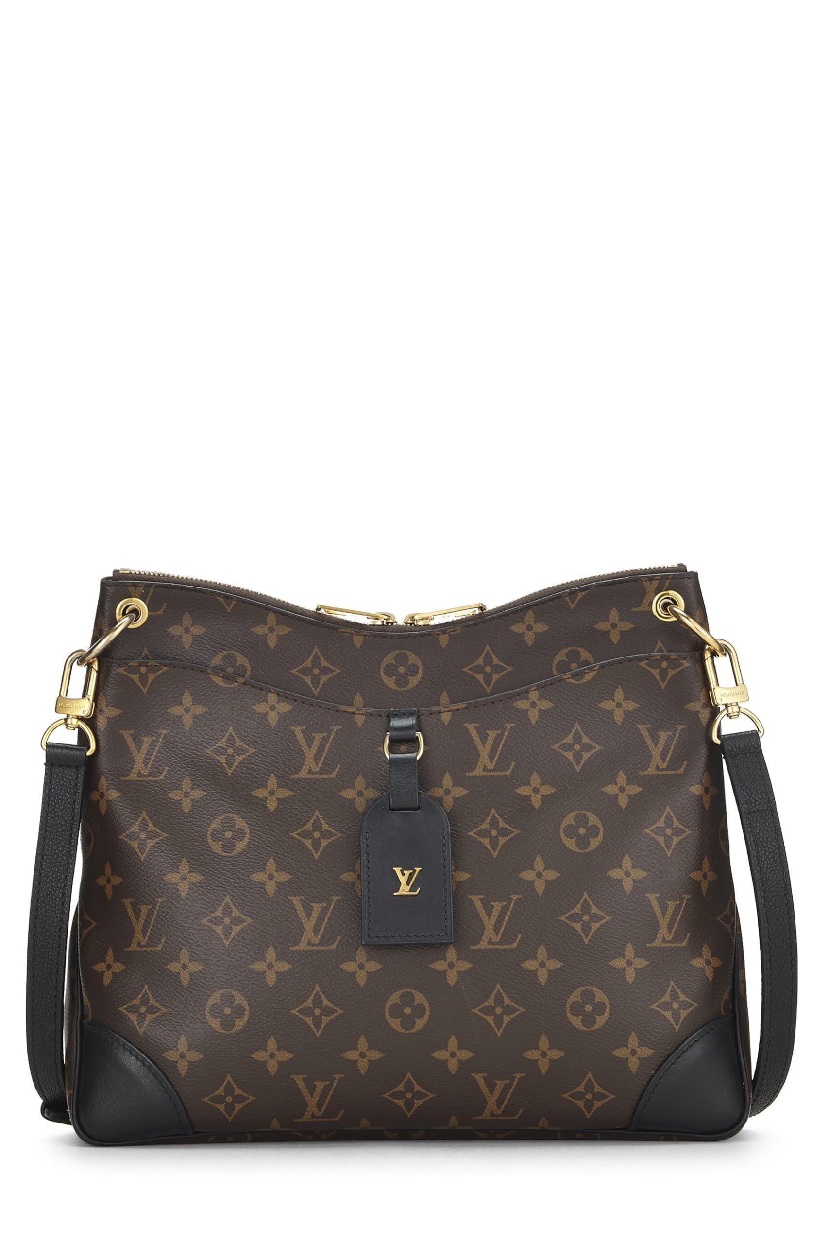 Louis Vuitton, Pre-Loved Black Monogram Canvas Odeon MM NM, Black