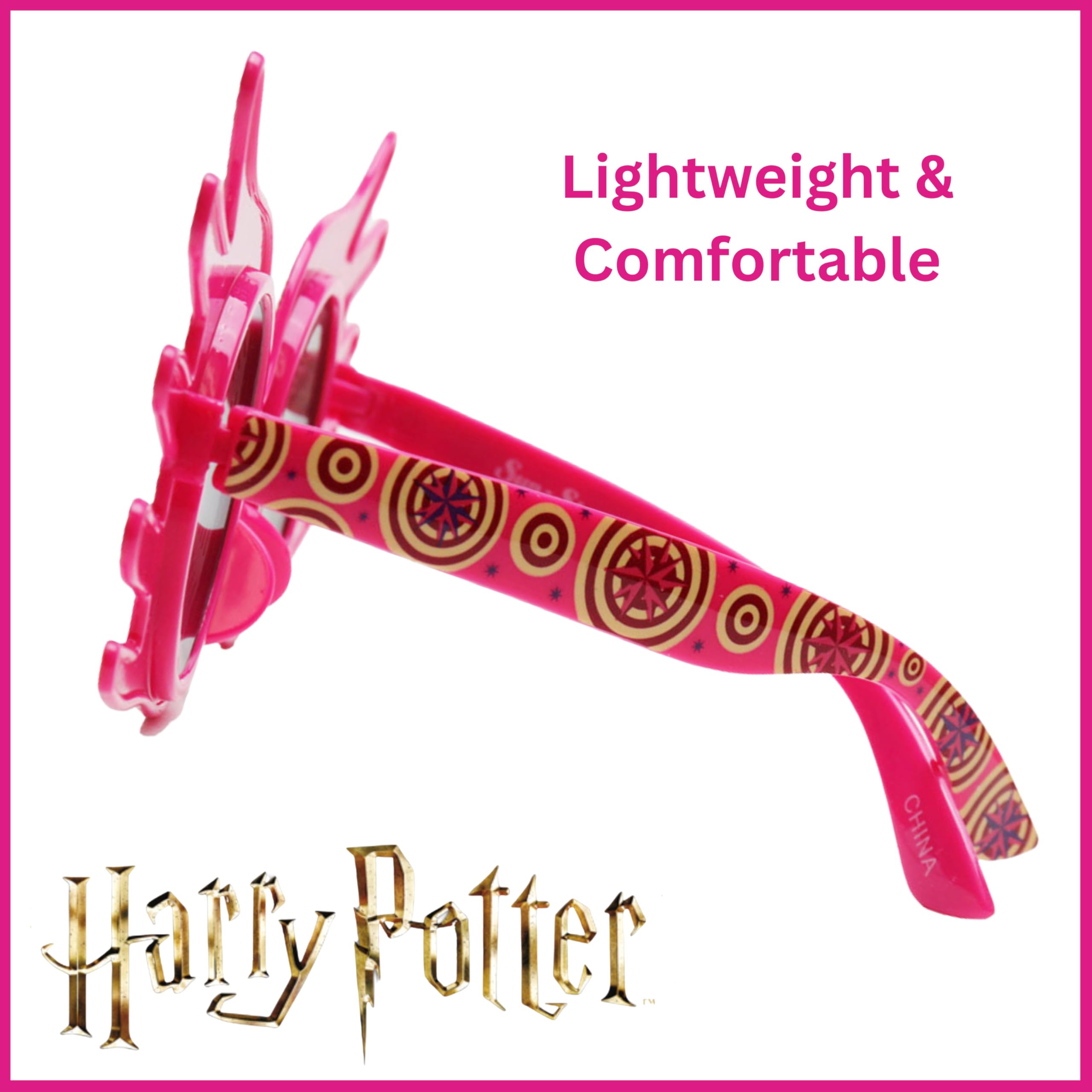 Sun-Staches Luna Lovegood Spectrespecs | Official Wizarding World Womens Sunglasses | Harry Potter Costume Accessory | UV400 Lenses | One Size Fits Most
