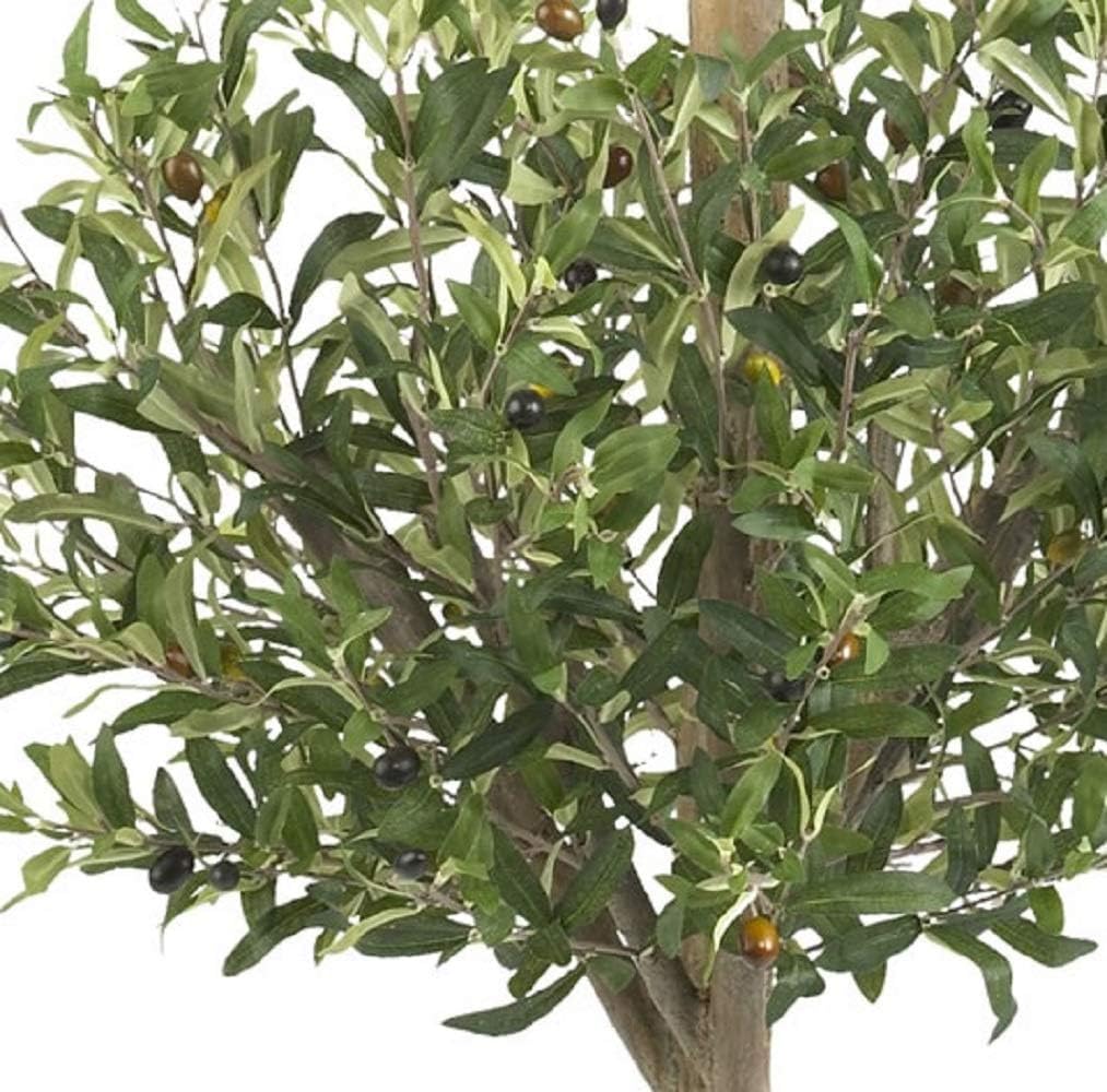 Nearly Natural 5309 Olive Double Topiary Silk Tree, 4.5-Feet, Green