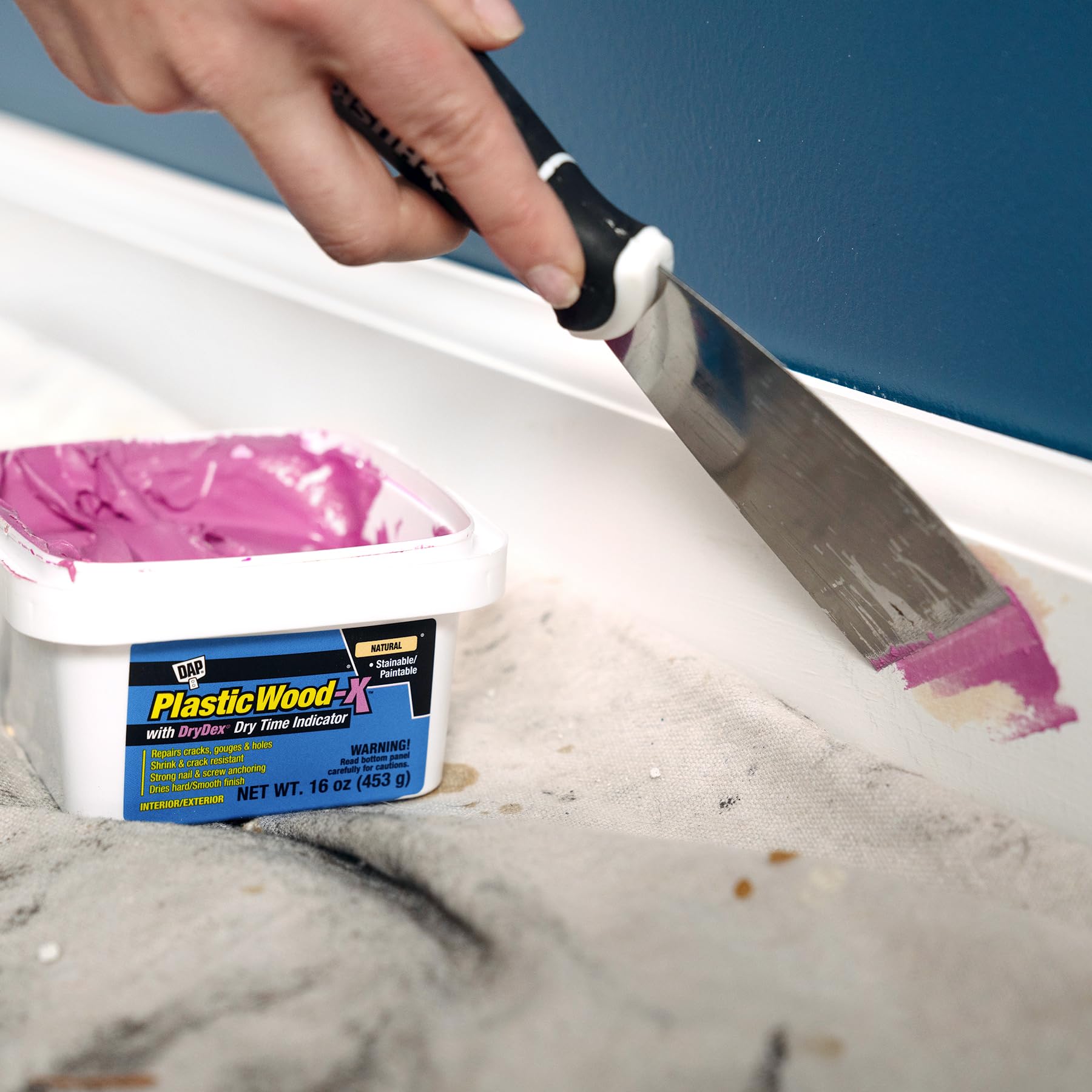 DAP 542 Series 00542 Pt Natural Plastic Wood-X w/Drydex, 16 OZ