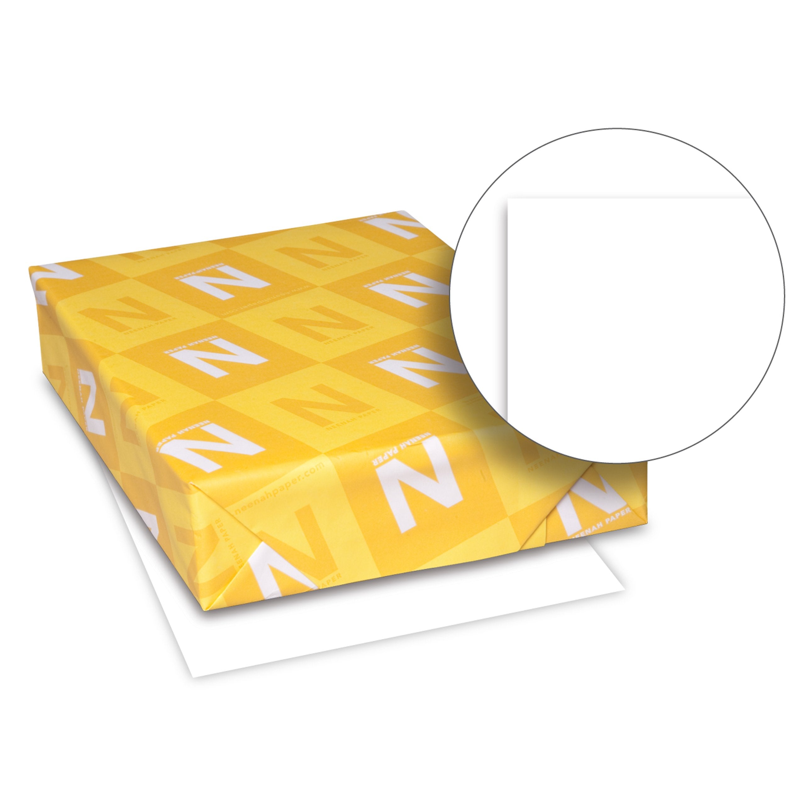 Neenah Paper 01338 CLASSIC CREST Writing Paper, 24lb, 93 Bright, 8 1/2 x 11, Avon White, 500 Sheets