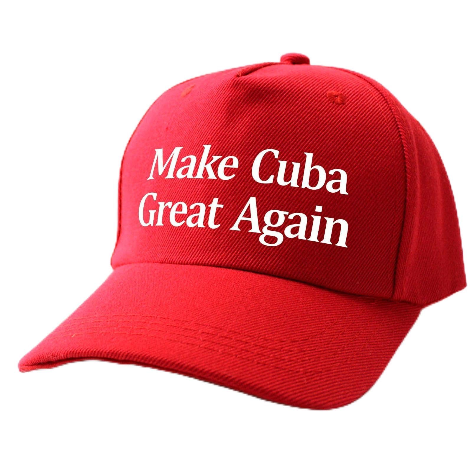 Make Cubas Great Again Hat for Women Stylish Washed Distressed Baseball Caps