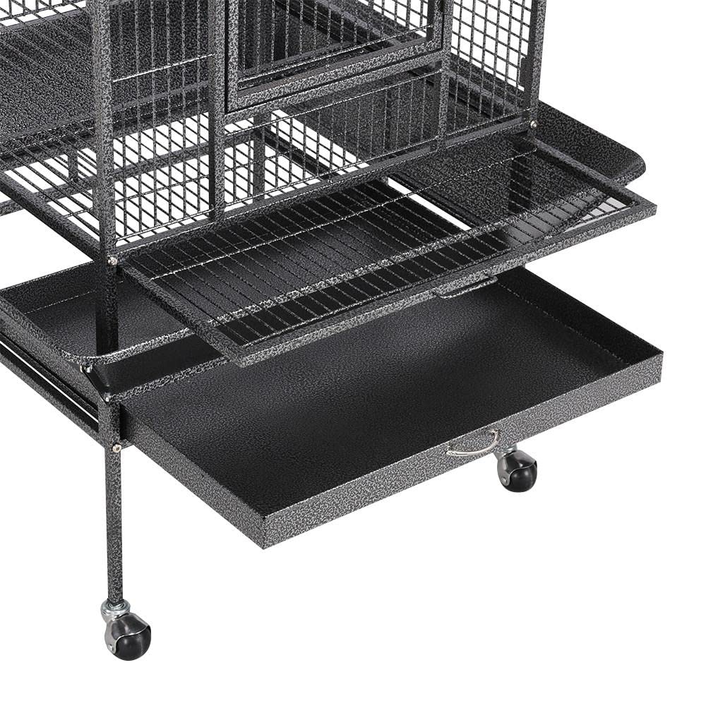 Yaheetech 68-inch Rolling Play Top Large Parrot Bird Cage for African Grey Cockatiel Conure Lovebird Parakeet Budgie