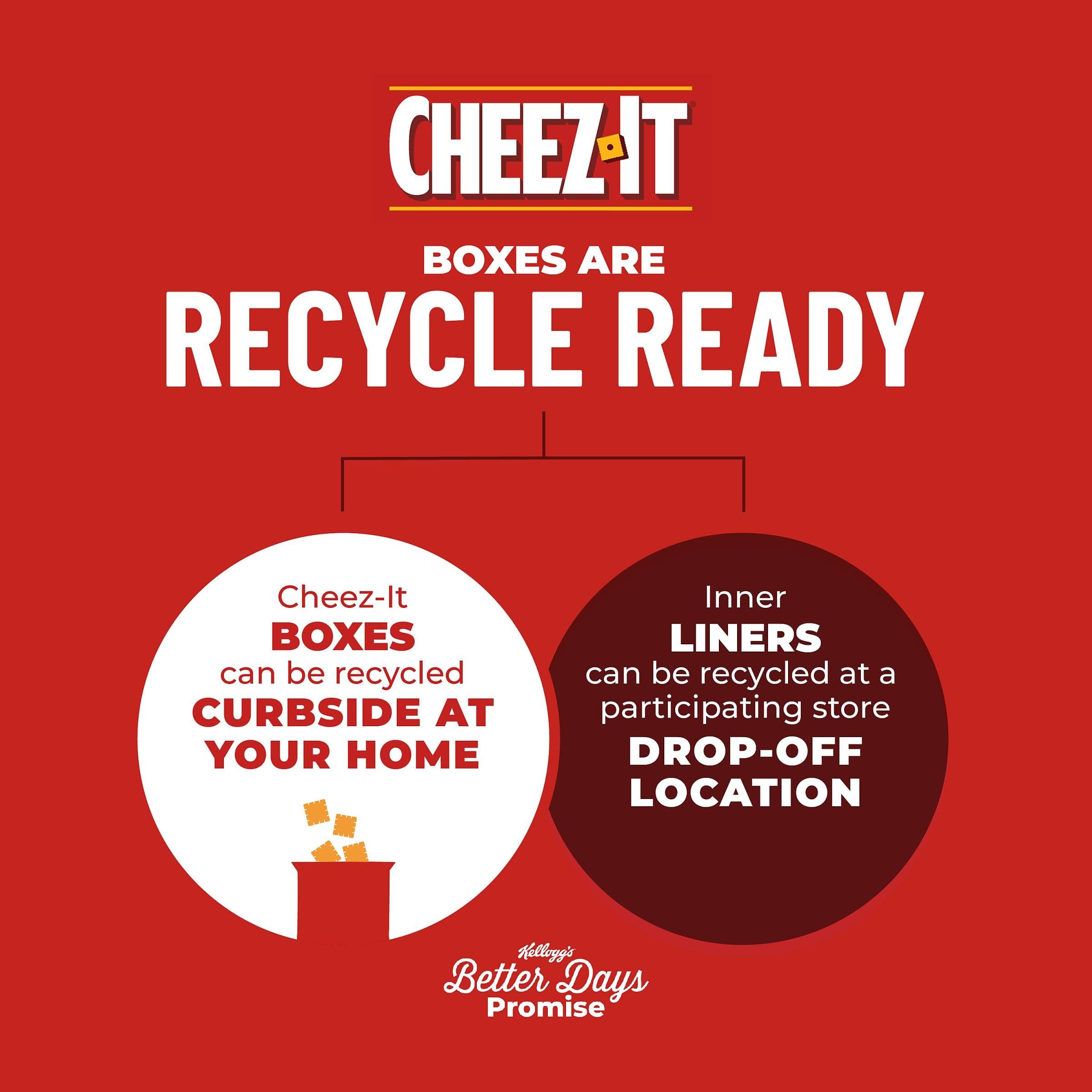 Cheez-It Cheese Crackers, Baked Snack Crackers, Lunch Snacks, Hot and Spicy, 12.4oz Box (1 Box)