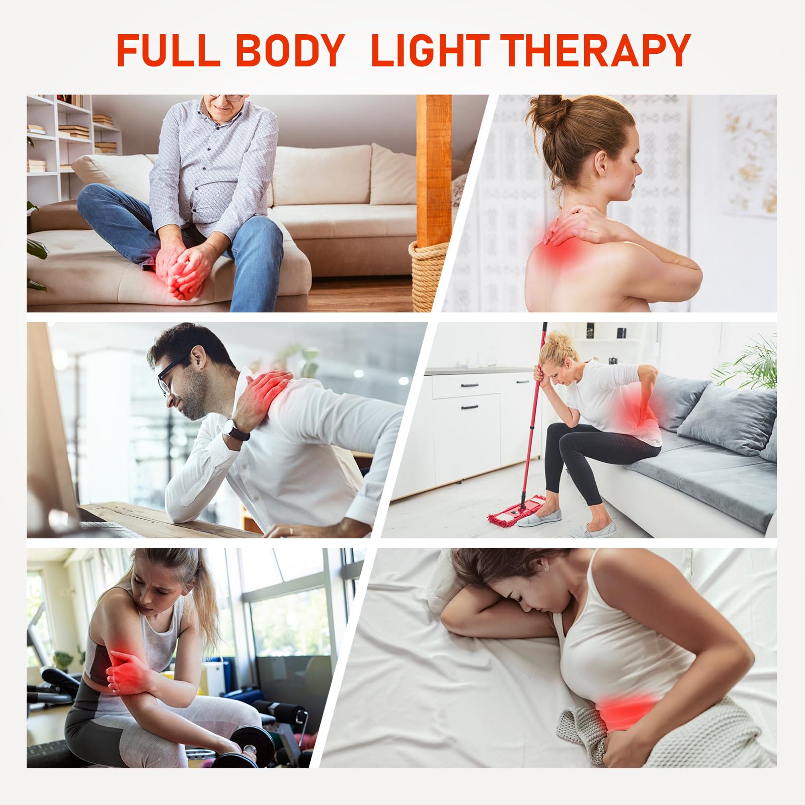 Viconor Red Light Therapy for Face,Red Light Therapy Lamp Back Relief Device,Infrared Light Therapy for Body 660nm&Near Infrared 850nm Red Light Therapy Device Skin Care at Home Muscles,Joints