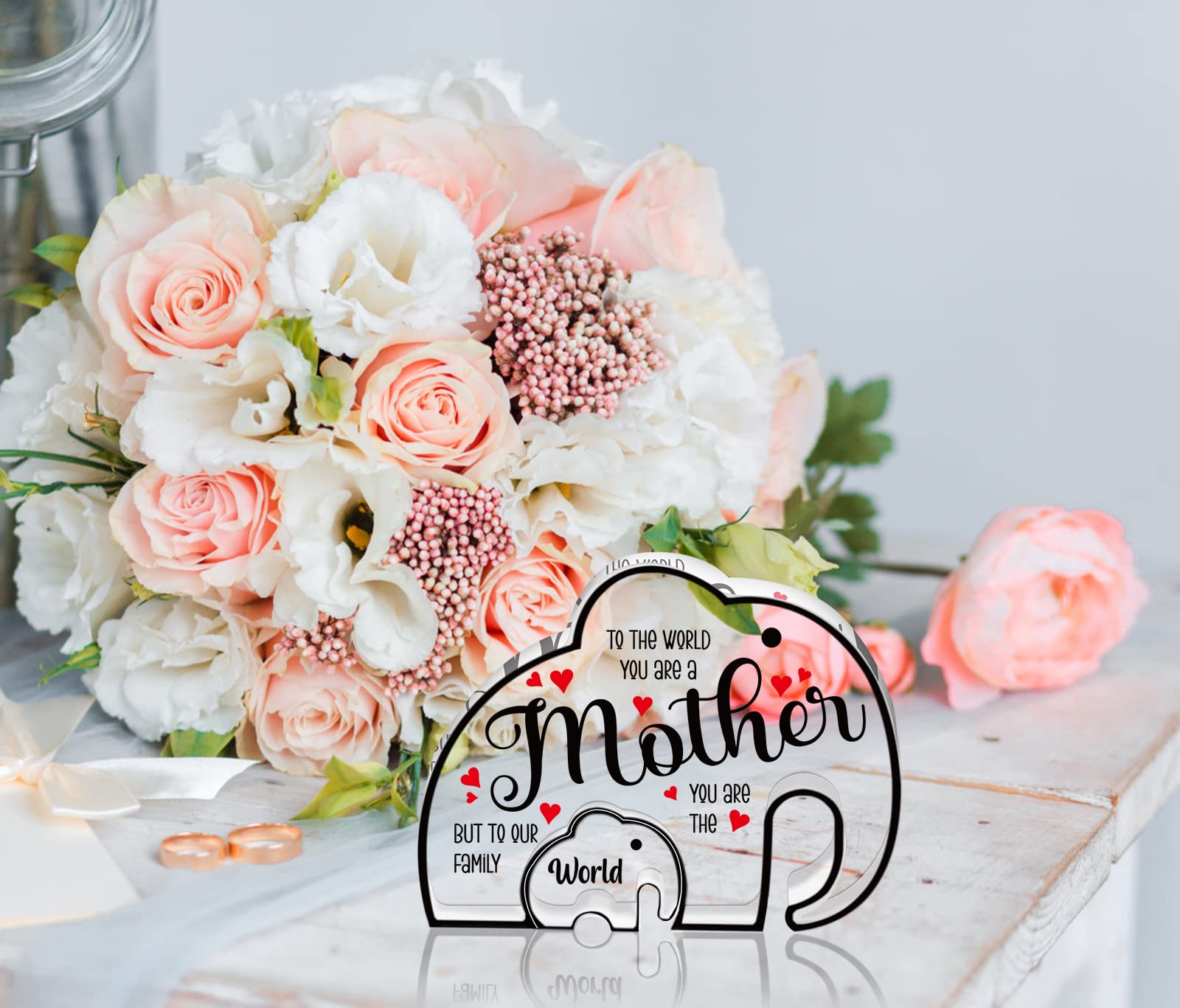 FLYAB Birthday Gifts for Mom from Daughter Son, Mom Gifts for Mothers Day, Mothers Day Keepsake and Paperweight, Anniversary Christmas Gifts for Women Wife