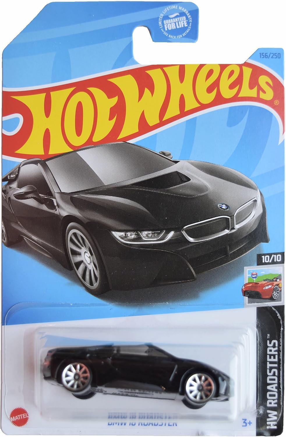 Hot Wheels BMW i8 Roadster, HW Roadsters 10/10 [Black] 156/250