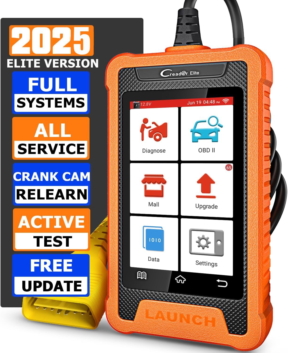 2025 LAUNCH Creader Elite fit for GM Bi-Directional Scanner, All Resets Full System Diagnostic Scan Tool, ECU Coding, Full OBD2 Code Reader for Buick/Chevrolet/Cadillac/GMC, Lifetime Free Update