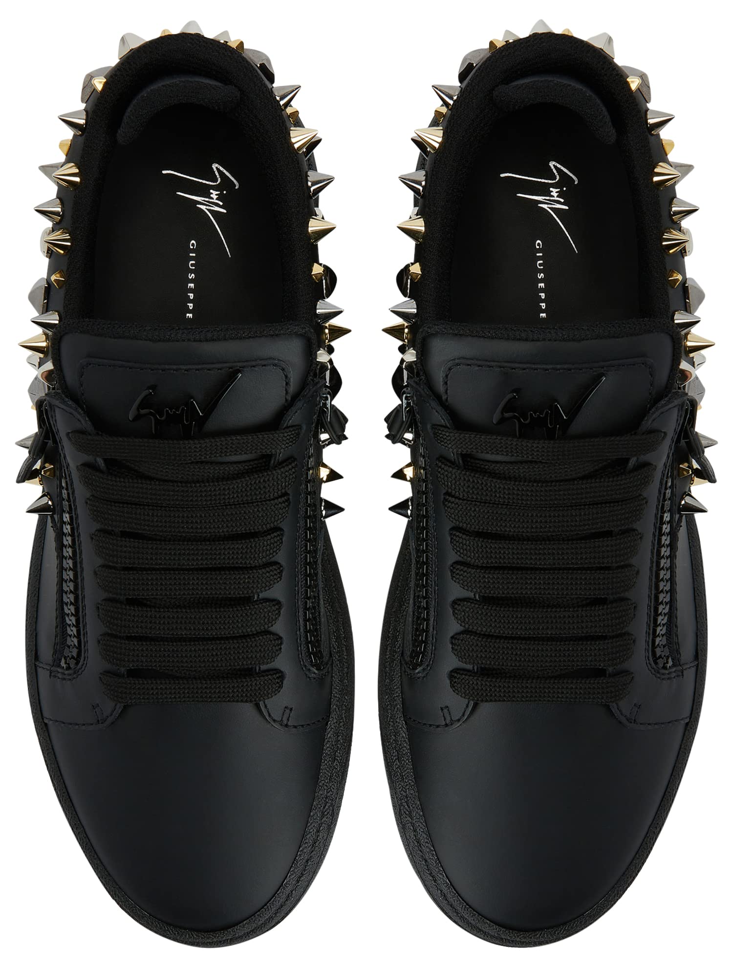 Giuseppe Zanotti, Gz94 Low-Top Sneakers Leather, 11, Black