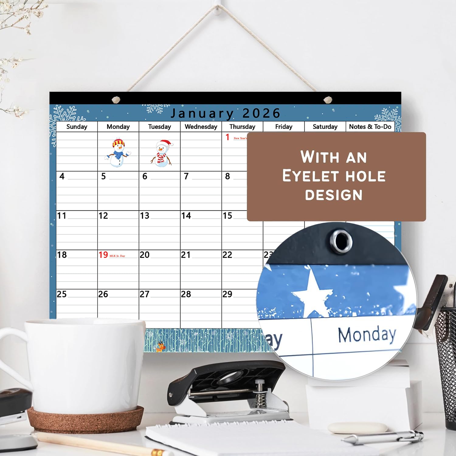 Magnetic Calendar 2025-2026 for Fridge, 17x12 Inches, Large, Schedule Planner Refrigerator, Monthly, July 2025- December 2026, 18 Months