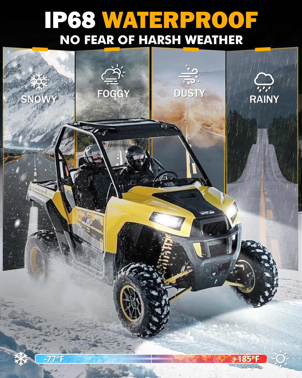 Auxbeam H11 H8 H9 Fog Lights, 20000LM 600% Brighter Wireless H11 Light for Off-Road Use or Fog Light, Plug and Play