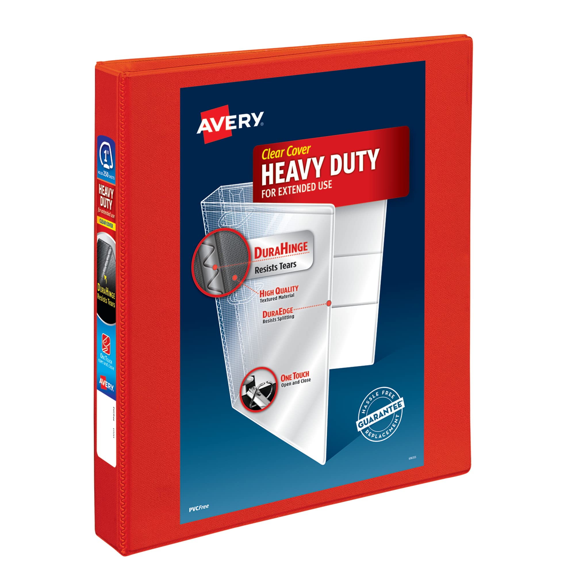 Ezd File Avery Heavy-Duty View 3 Ring Binder, 1