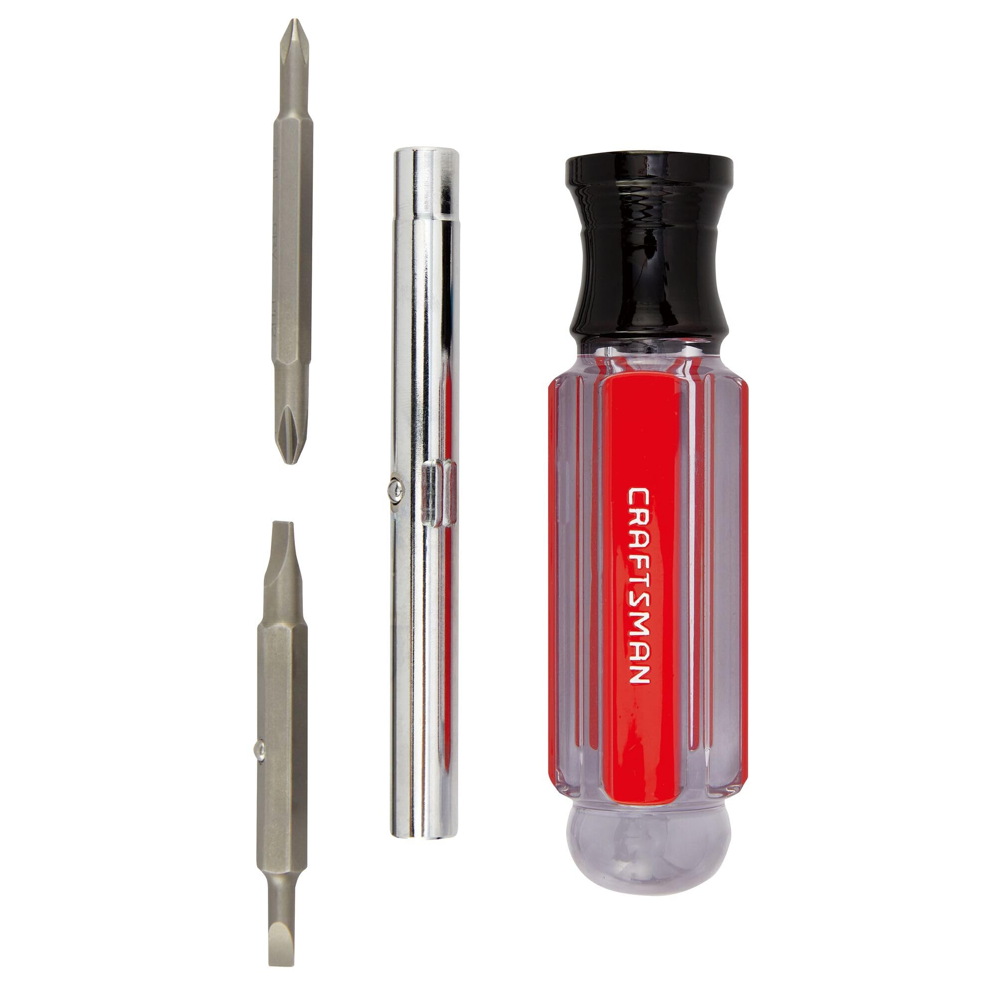 CRAFTSMAN Screwdriver Multi-Bit Set, 6 in 1, Acetate Handle (CMHT66052)