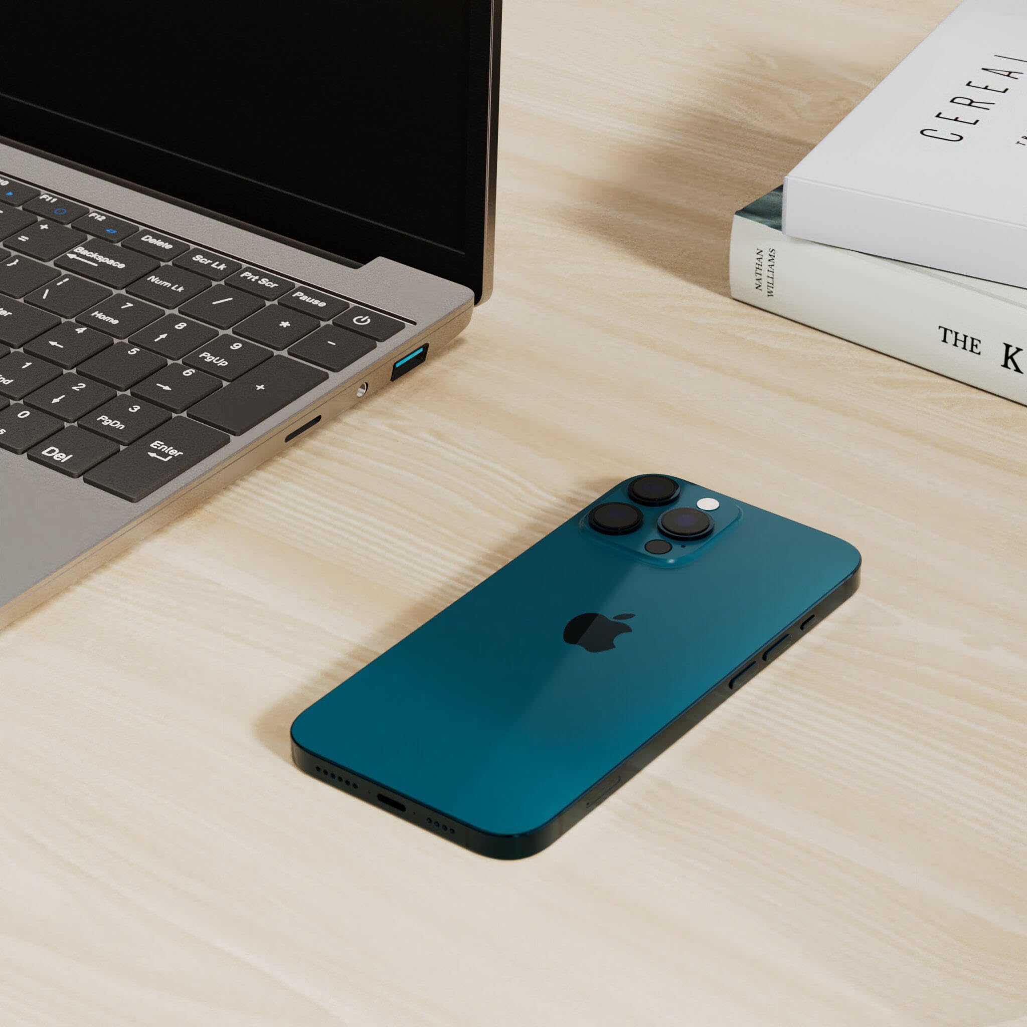 Apple iPhone 12 Pro, 128GB, Pacific Blue - Fully Unlocked (Renewed)