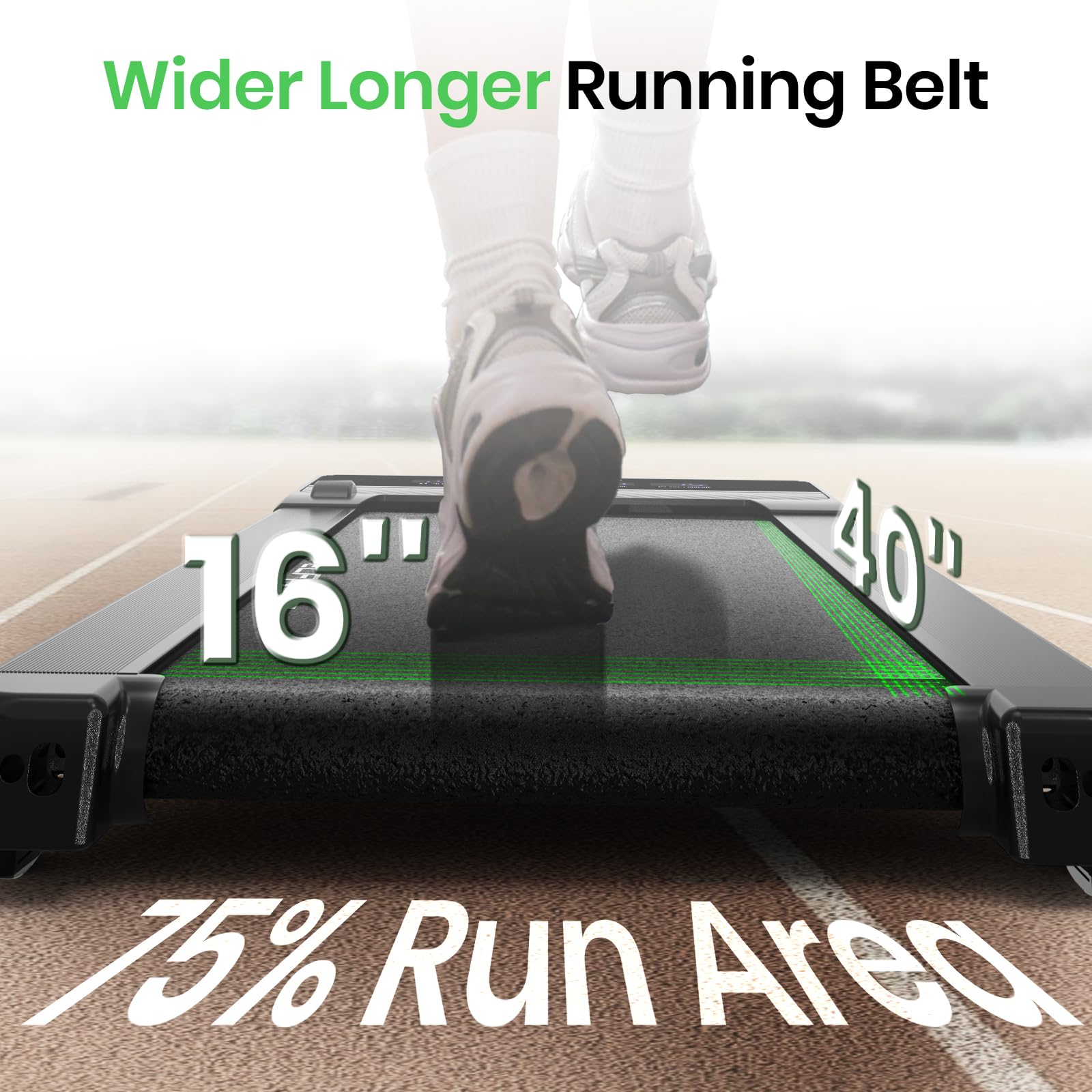 FelFast Walking Pad with 12% 6° Auto Incline, Under Desk Treadmill for Home Office w/Remote Control, 6 HIIT Mode, 265 Lbs Weight Capacity, 4 MPH Max, Desk Treadmill in LED Display, Black