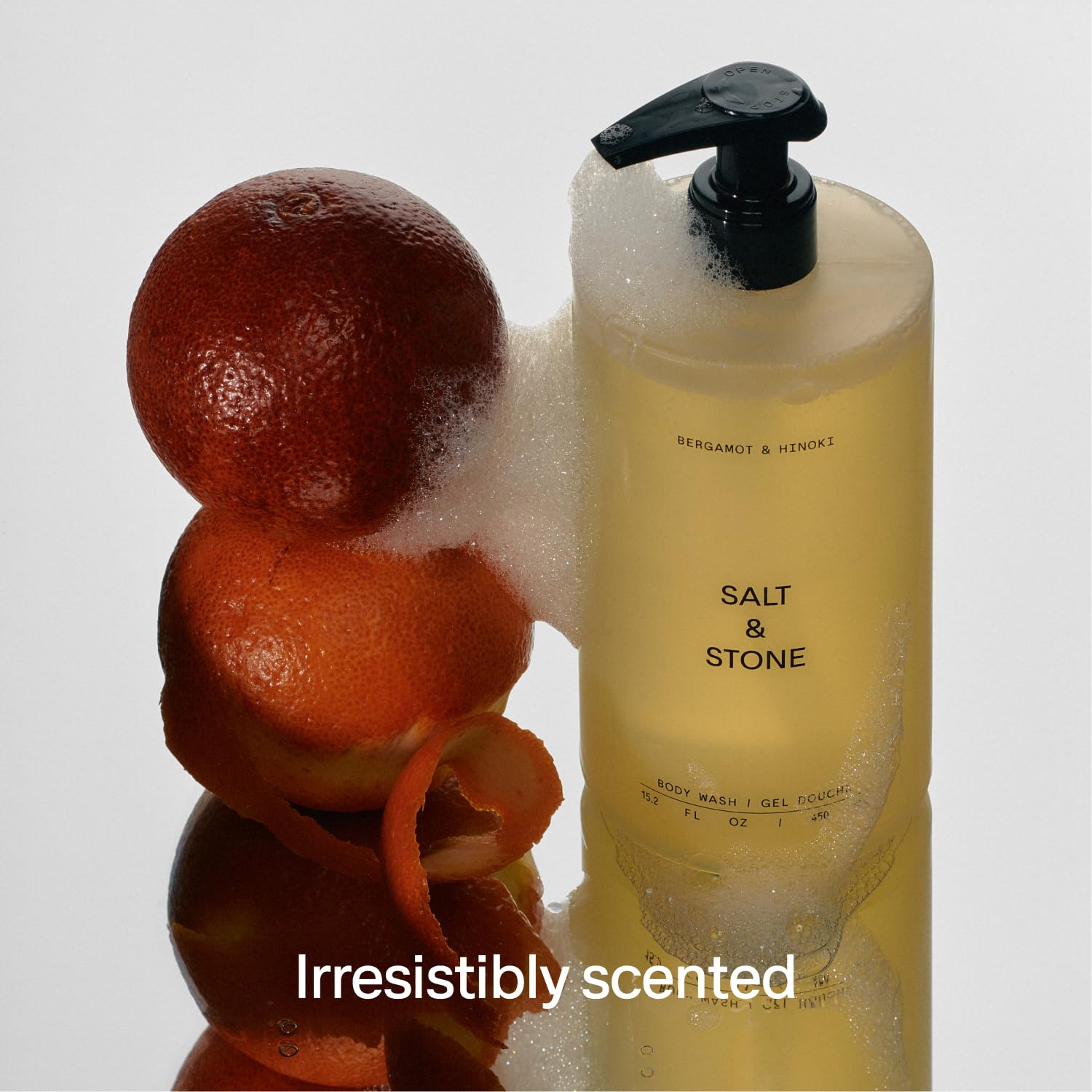 Salt & Stone Body Wash with Antioxidants for Deep Moisture | For Women & Men, Sulfate, Paraben, & Dye Free, Leaving Skin Soft and Hydrated