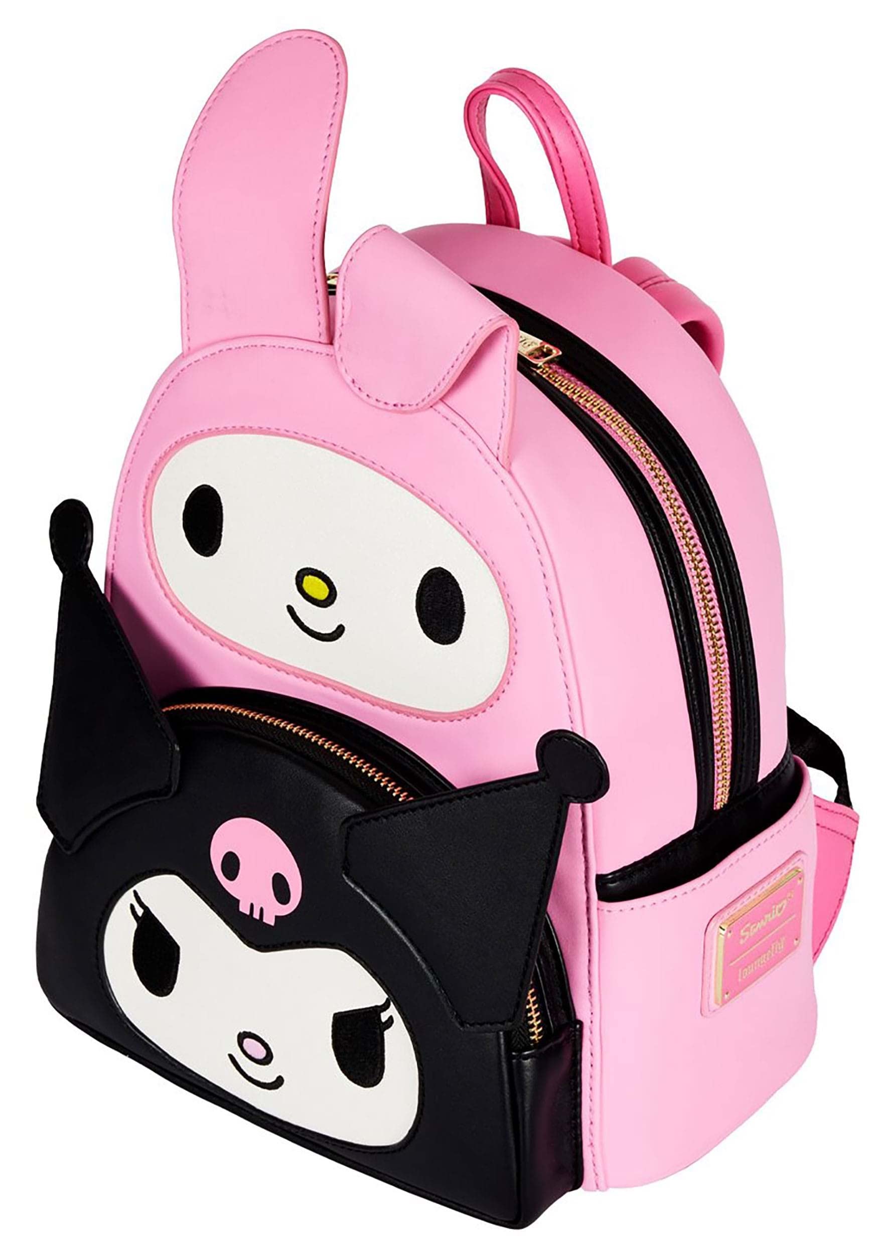 Loungefly Sanrio Hello Kitty My Melody Kuromi Double Pocket Adult Womens Double Strap Shoulder Bag Purse