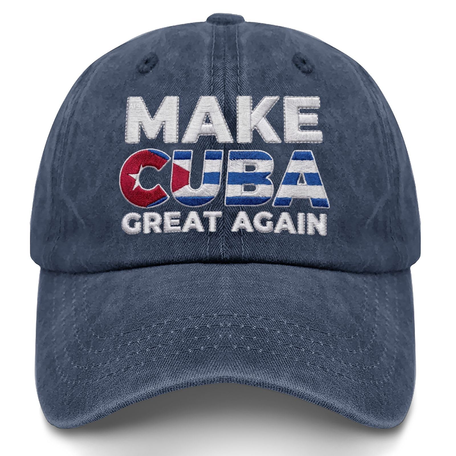 Make CUBAS Great Again Embroidered Sun Hats Outdoor Caps for Daughter